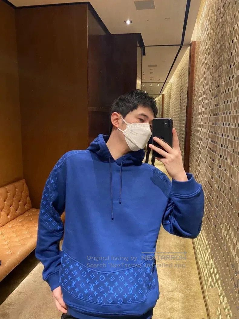 Louis Vuitton Louis Vuitton Reading Circle Cut Paneled Hoodie Size US M / EU 48-50 / 2 - 1 Thumbnail