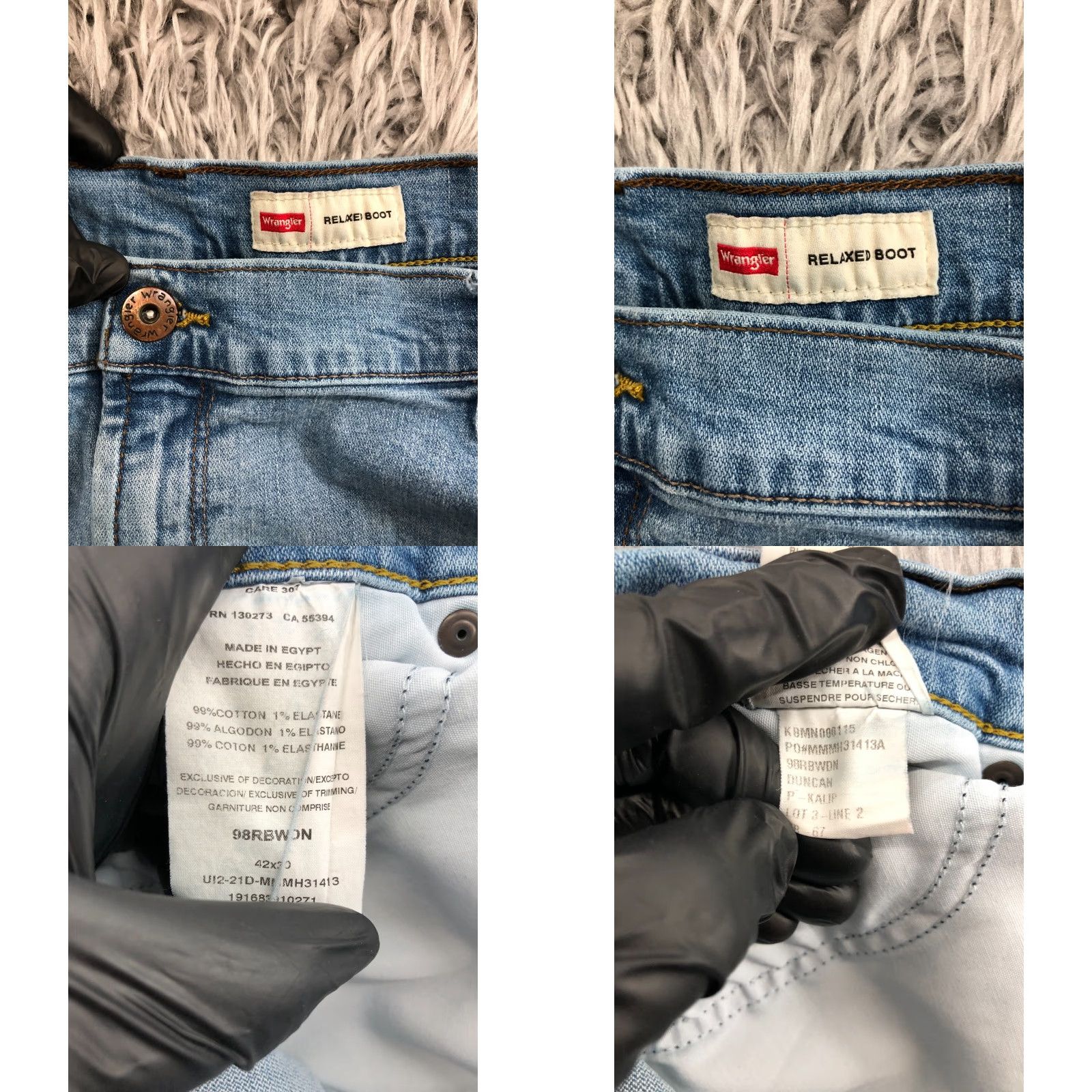 Wrangler VINTAGE Wrangler Relaxed Boot Jeans 42x30 Mens Mid Wash Blue 5-Pocket Denim Jeans Brand Wrangler, Classic, Modern Mens Size US 42 / EU 58 - 9 Thumbnail