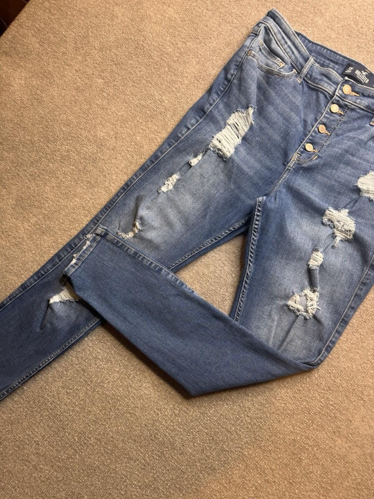 Hollister Hollister Skinny Jeans W 31x30 Distressed Stretch Jeans 757 Size 31" - 1 Thumbnail