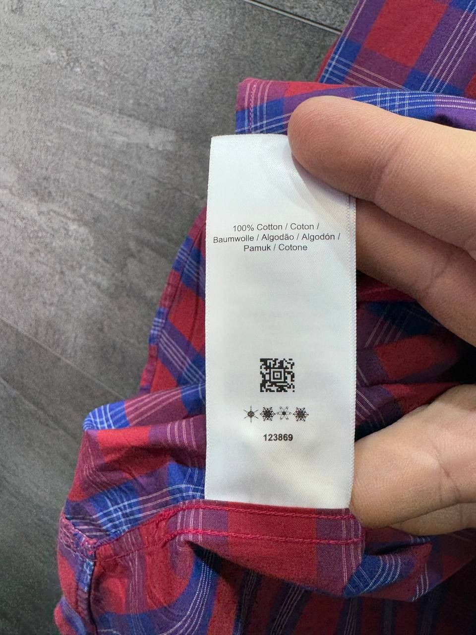 Other Shirt Red Blue checkered FRED PERRY Size US L / EU 52-54 / 3 - 7 Thumbnail