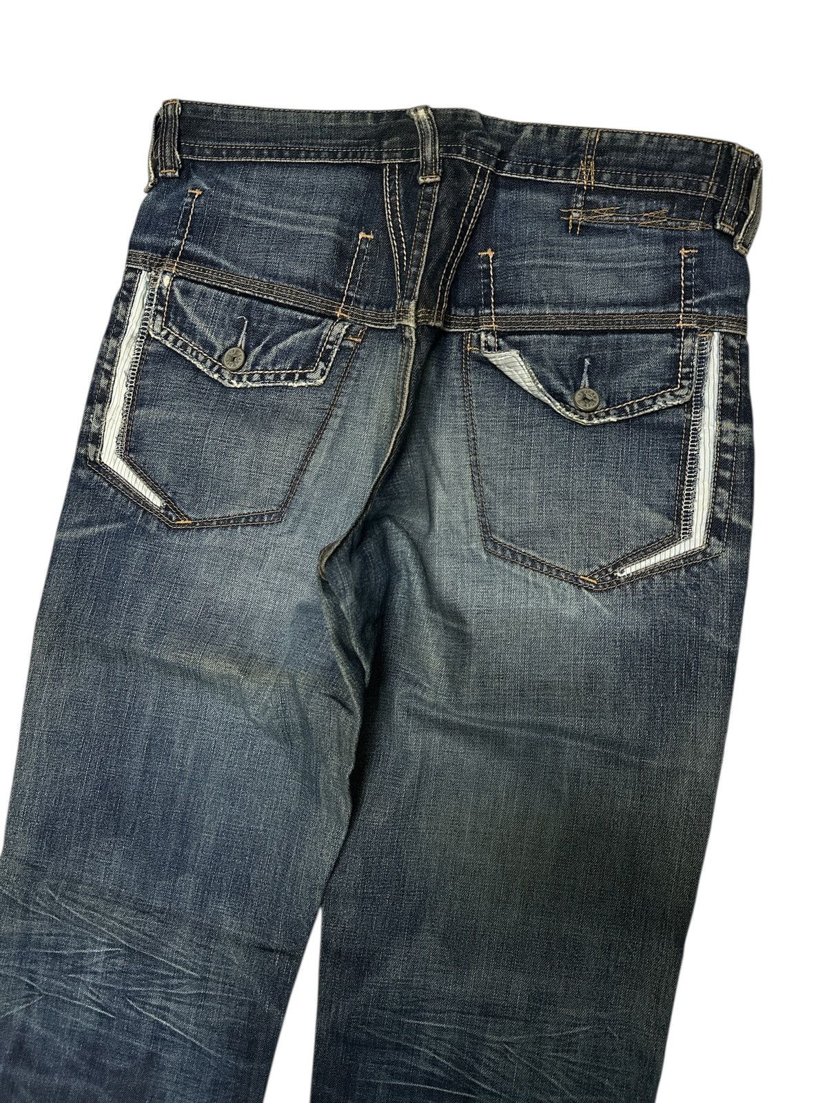 Marithe + Francois Girbaud Flare Marithe Francois Girbaud Distress Denim. Size US 32 / EU 48 - 3 Thumbnail
