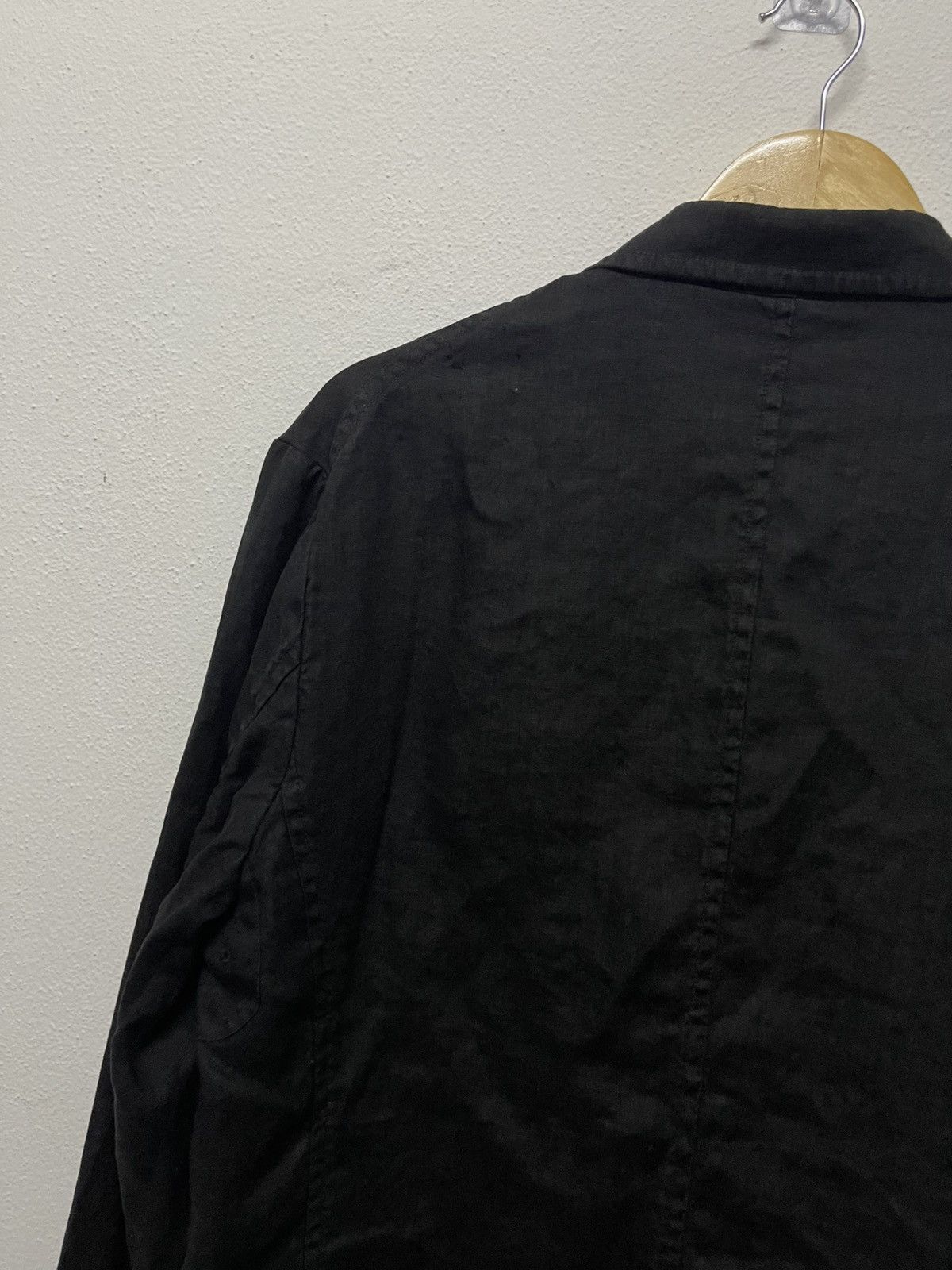 Yohji Yamamoto 80s YOHJI YAMAMOTO LINEN BLAZZER JACKET RARE Size L / US 10 / IT 46 - 20 Thumbnail
