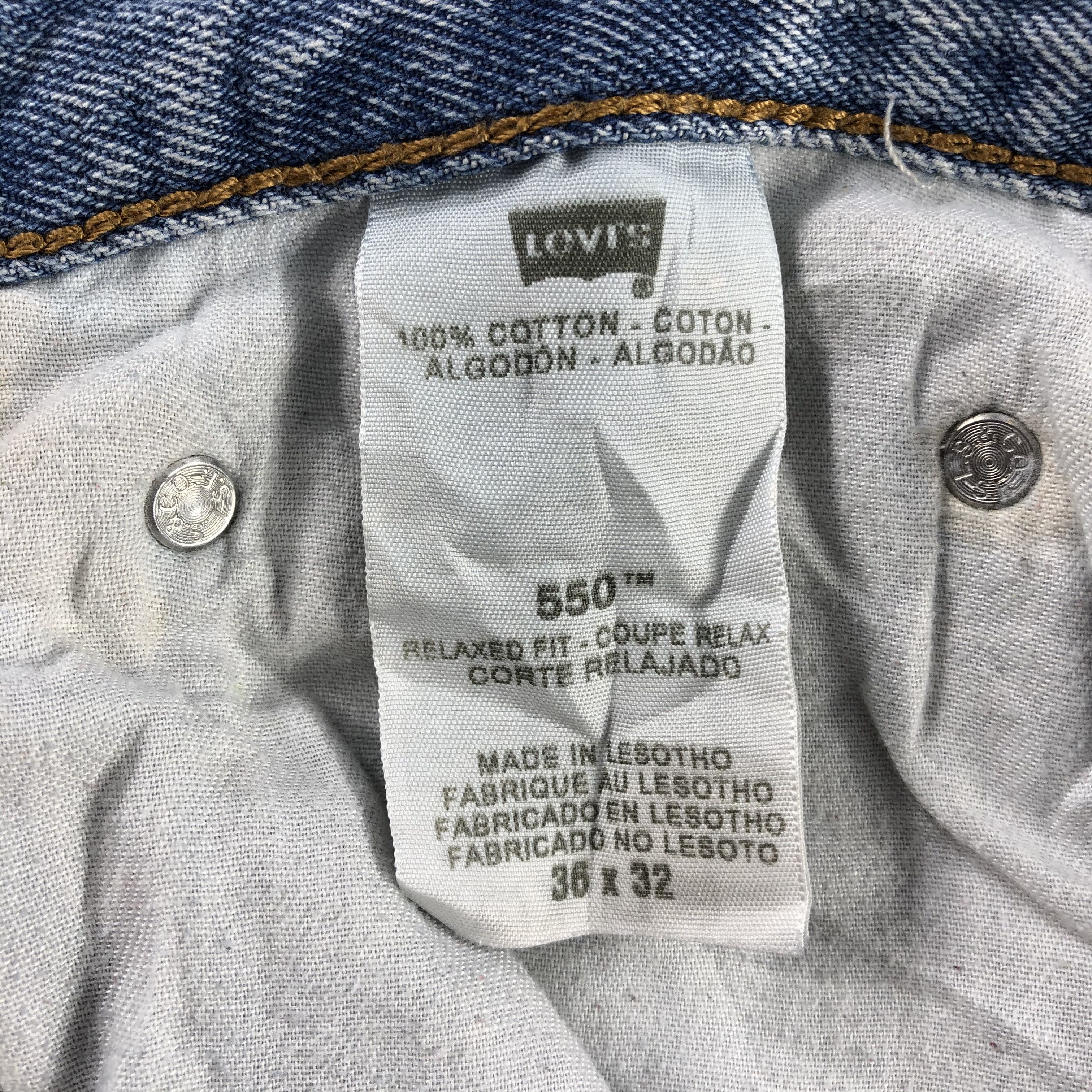 Levi's × Vintage Vintage Blue Wash Levis 550 Jeans-JM3045 Size US 34 / EU 50 - 11 Thumbnail