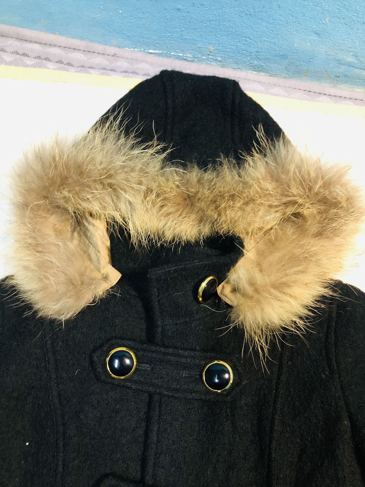 Minimum Minimum Double Breasted Hoodie Wool Jacket (11) Size US XL / EU 56 / 4 - 7 Thumbnail