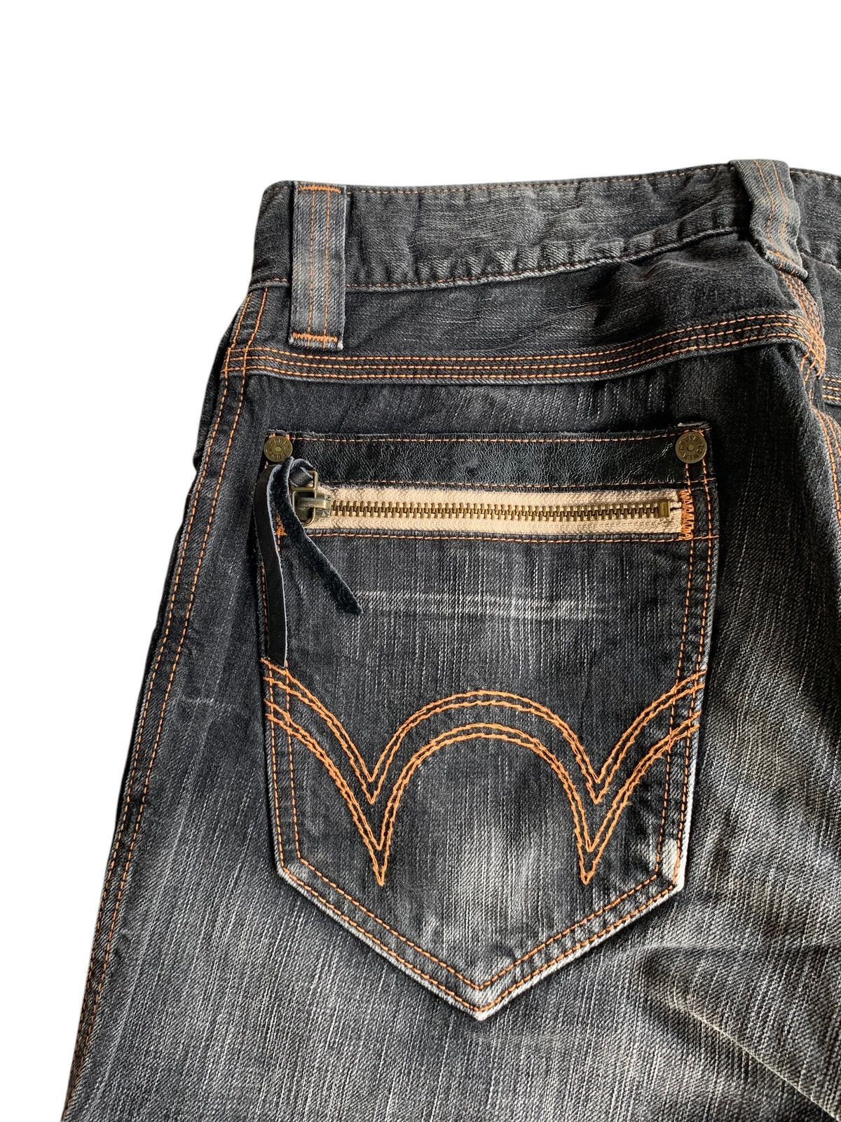Edwin × If Six Was Nine × Kapital EDWIN 503 NAVAJO STYLE FADED & RUSTY MUDMAX DISTRESSED DENIM Size US 31 - 10 Thumbnail