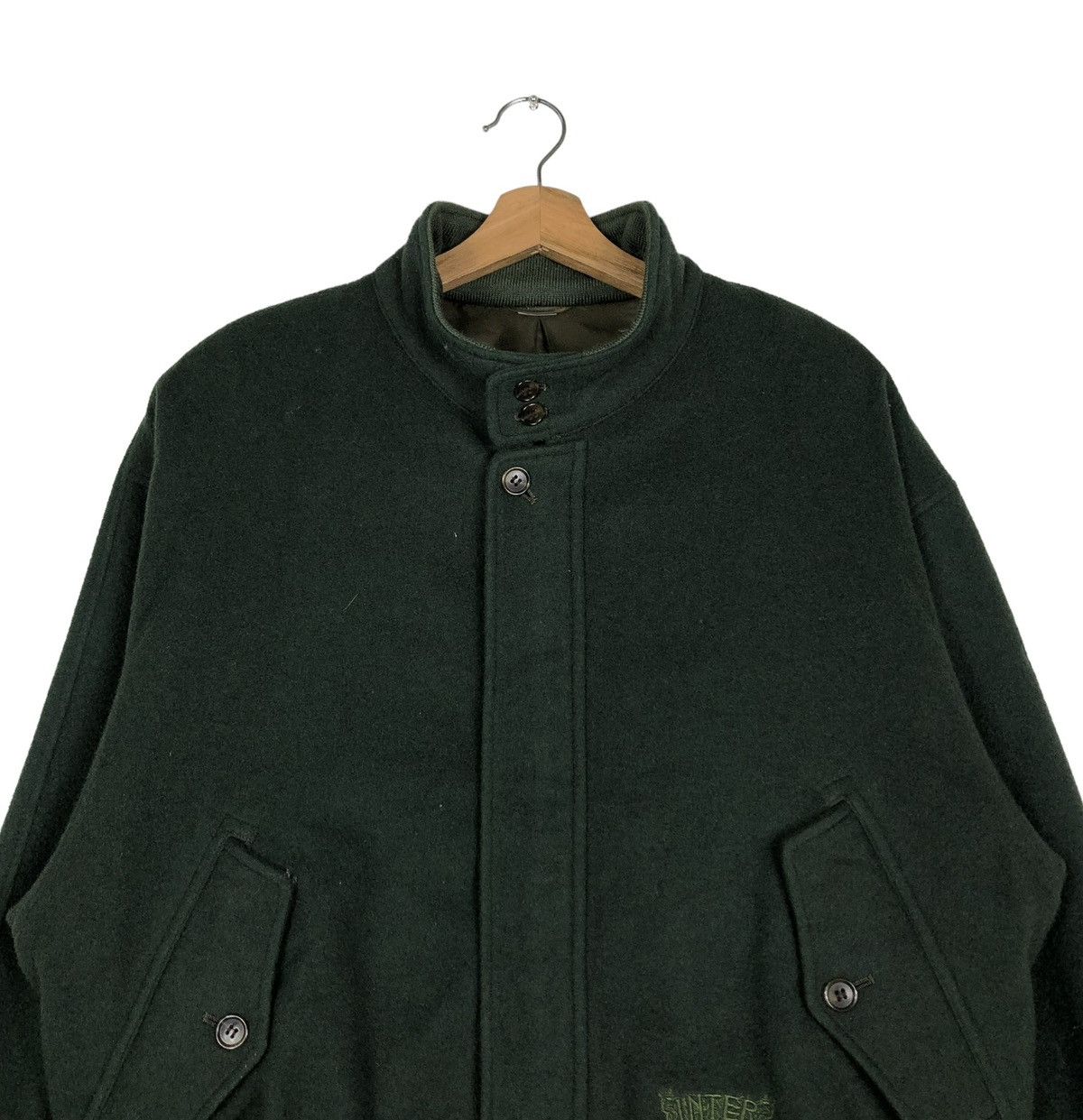 Vintage 🔥VINTAGE WOOL BOMBER JACKET INTERMEZZO JAPAN MADE Size US L / EU 52-54 / 3 - 3 Thumbnail