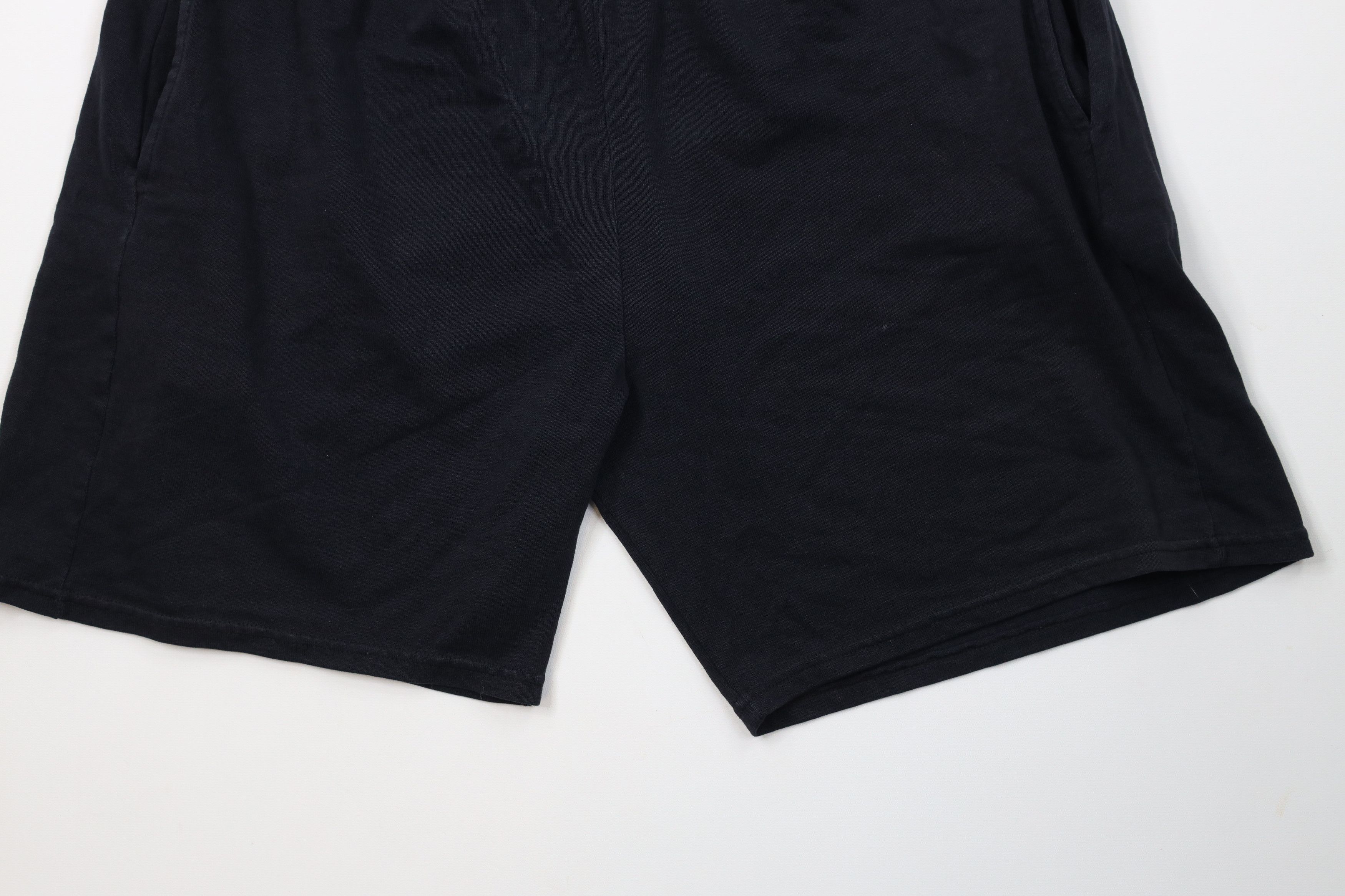 Champion Vintage 90s Champion Heavyweight Above Knee Shorts Black Size US 34 / EU 50 - 4 Thumbnail