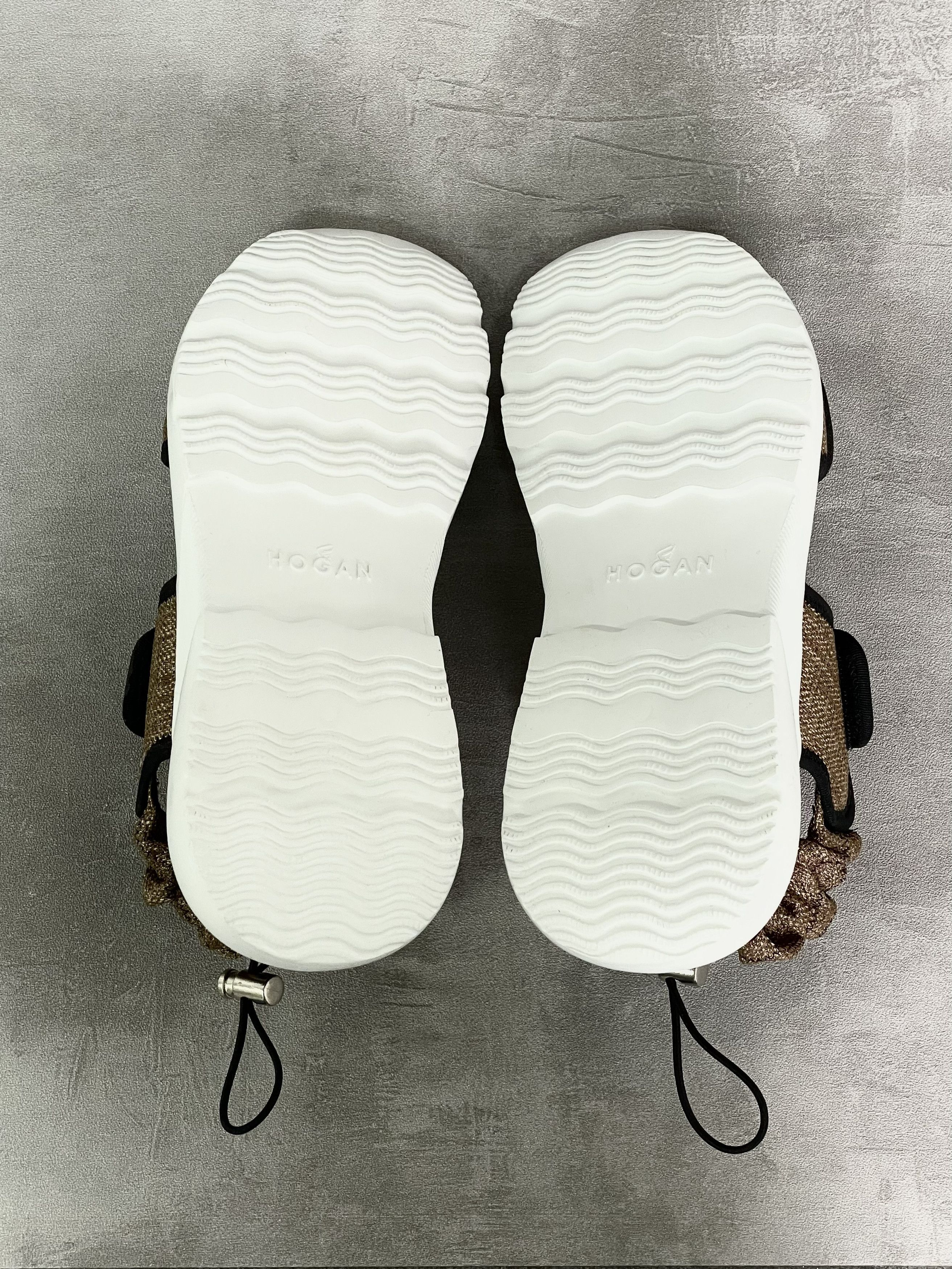 Hogan Hogan Brown Velcro Sandals Size US 7 / IT 37 - 4 Thumbnail