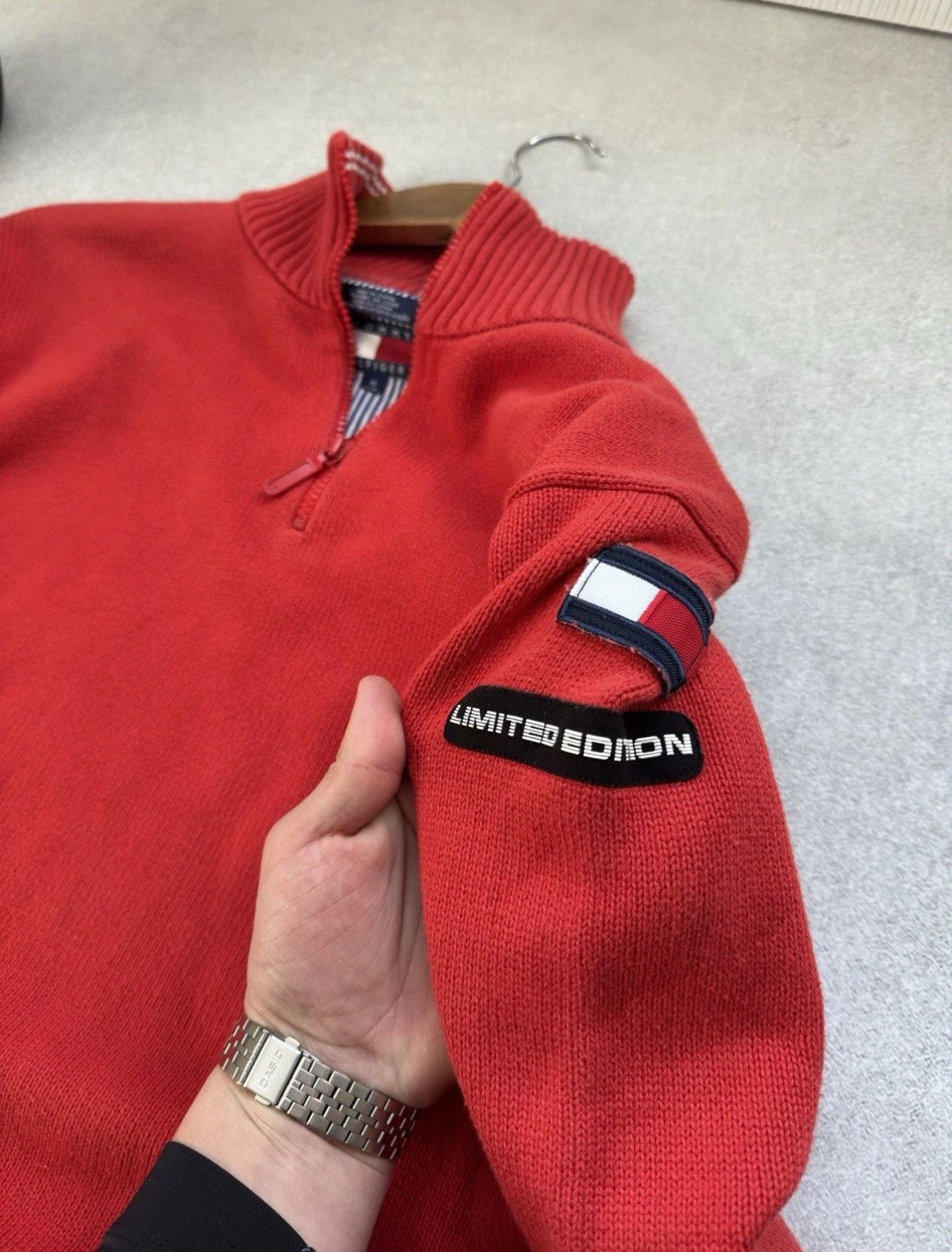 Tommy Hilfiger Tommy Hilfiger Ferrari Limited Edition 1/3 Zip Knit Sweater Size US M / EU 48-50 / 2 - 4 Thumbnail
