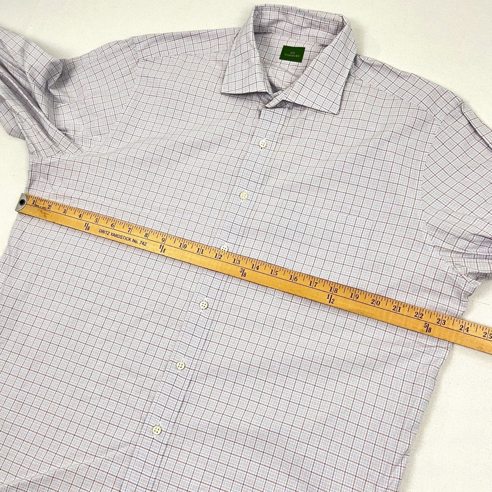 Sid Mashburn Sid Mashburn Shirt Mens L Multicolor Plaid Button-Up Casual Luxe Dress Knit? No Size US L / EU 52-54 / 3 - 5 Thumbnail