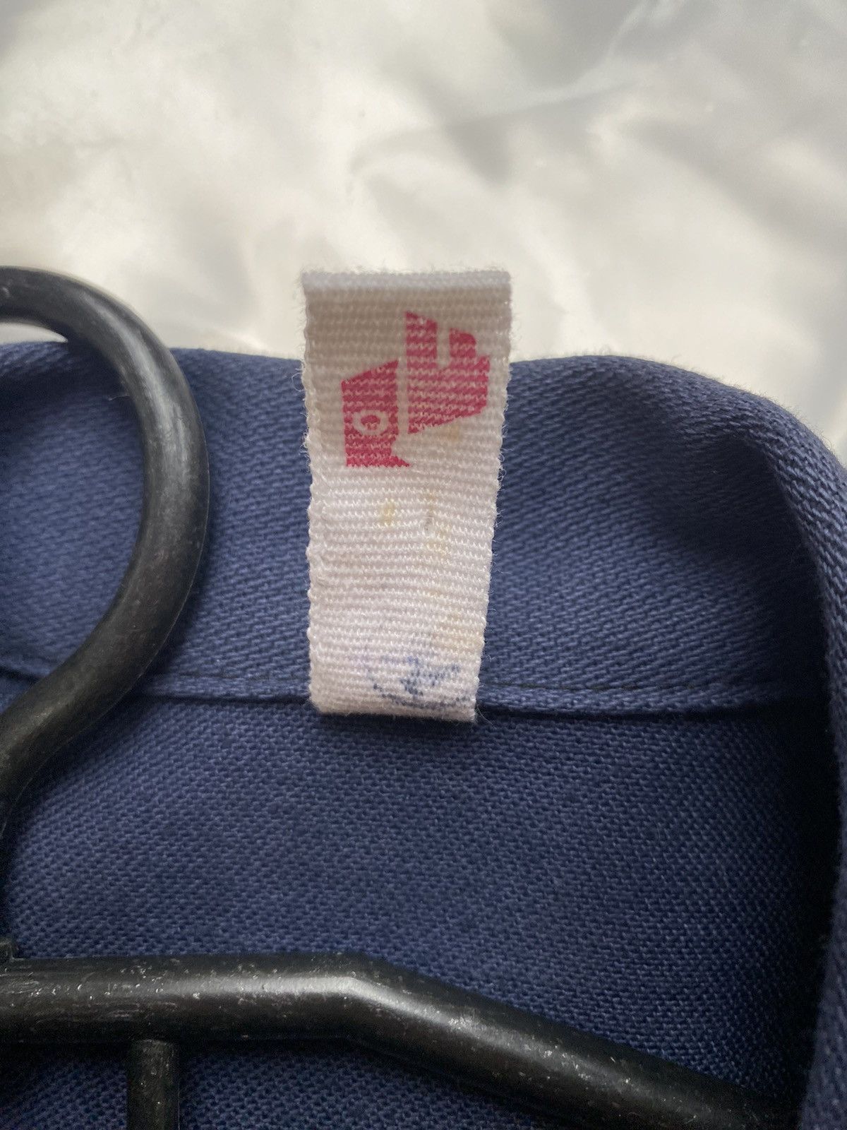 Le Laboureur × Vintage Heavyweight Cotton Workwear Jacket – Deep Navy – Utility Size US L / EU 52-54 / 3 - 9 Thumbnail