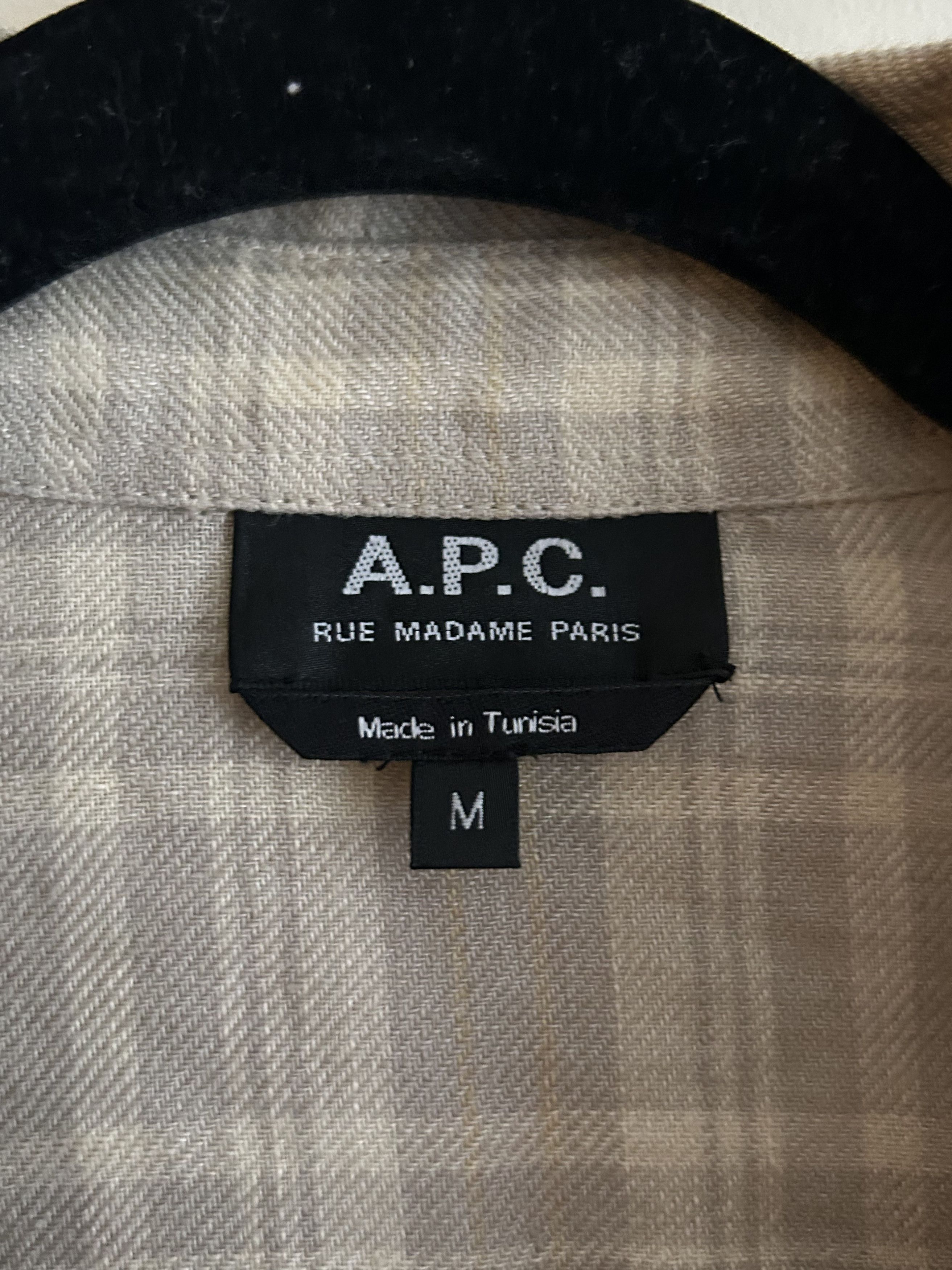 A.P.C. APC Linen Checkered Shirt Size US M / EU 48-50 / 2 - 2 Thumbnail