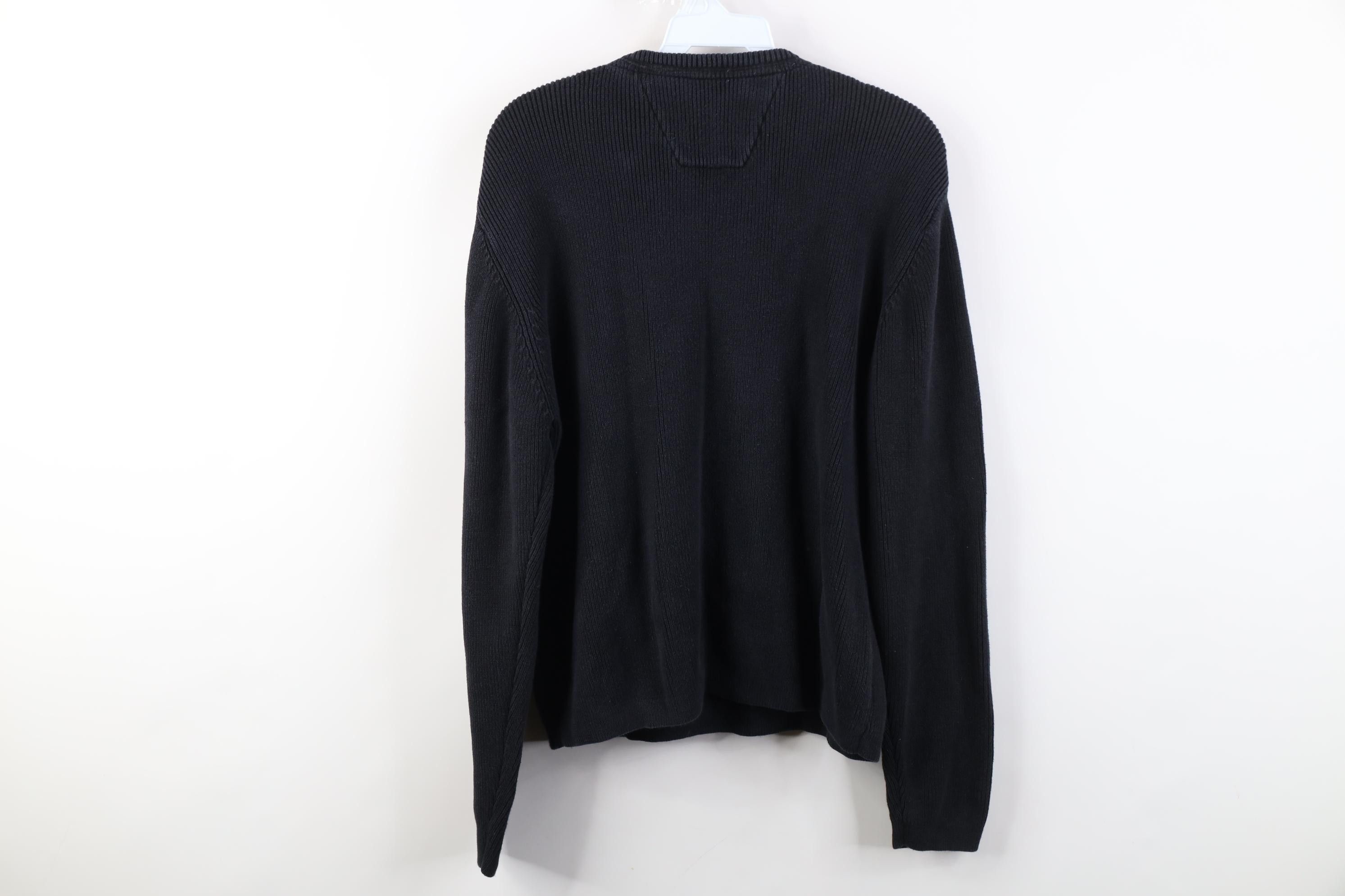Harley Davidson Vintage 90s Harley Davidson Spell Out Ribbed Knit Sweater Size L / US 10 / IT 46 - 8 Thumbnail