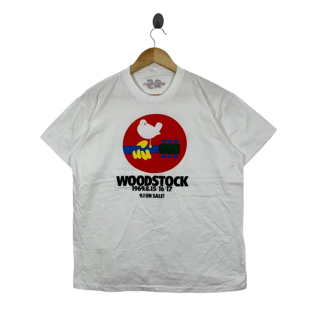 Vintage Vintage 80s WOODSTOCK 1969Musical Festival Memorabilia Shirt Size US L / EU 52-54 / 3 - 1 Thumbnail