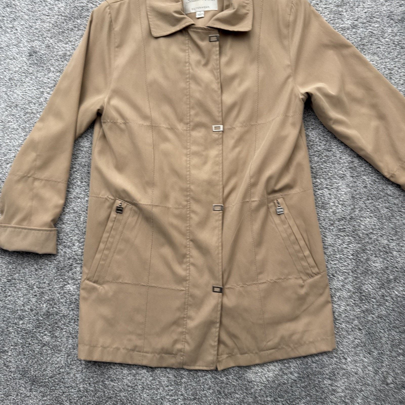 Other Vintage 90s Trench Coat Women Small Office Light Academia Size S / US 4 / IT 40 - 8 Thumbnail