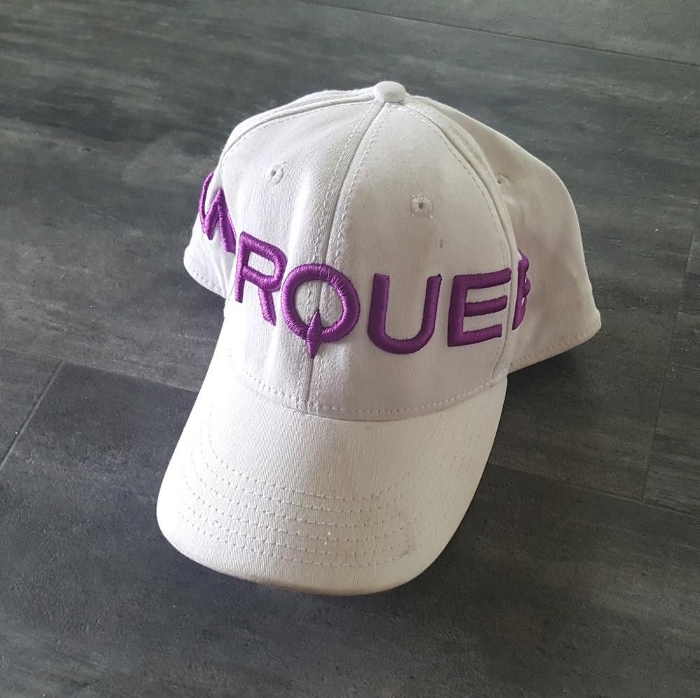 Designer White Purple Marquee Trucker Lid Size ONE SIZE - 1 Thumbnail