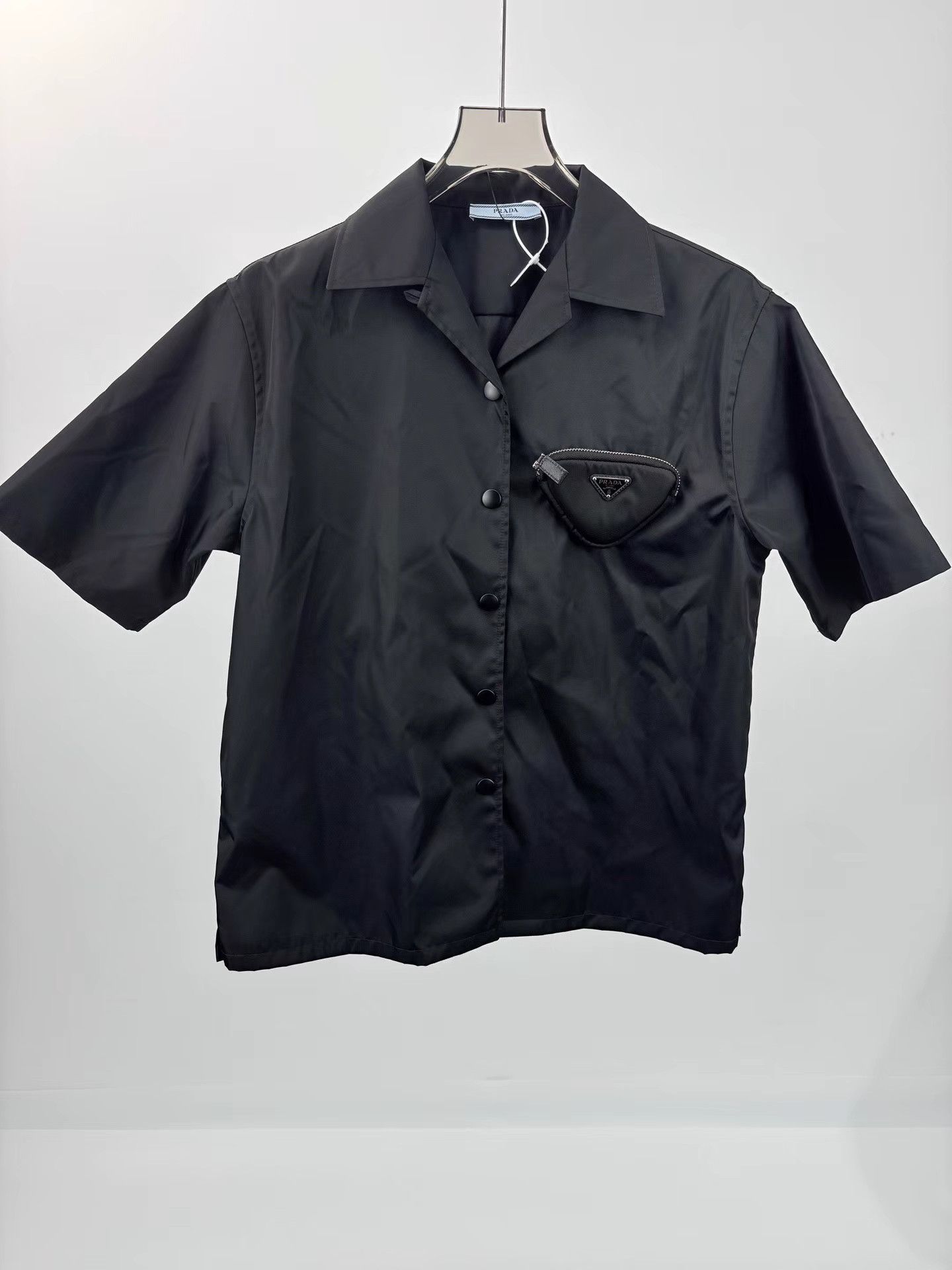 Prada PRADA Nylon Triangle Bag Short Sleeve Shirt K1 Size XS / US 0-2 / IT 36-38 - 1 Thumbnail