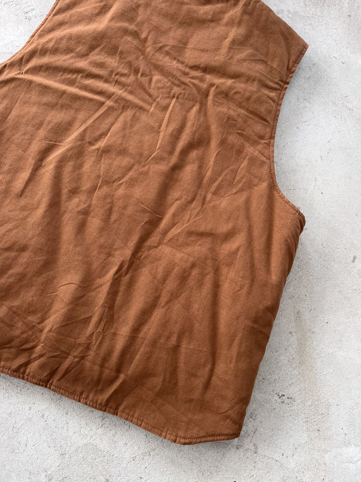 Carhartt Vintage Brown Cowboy Western Workwear Vest Carhartt Style Size US XL / EU 56 / 4 - 11 Thumbnail