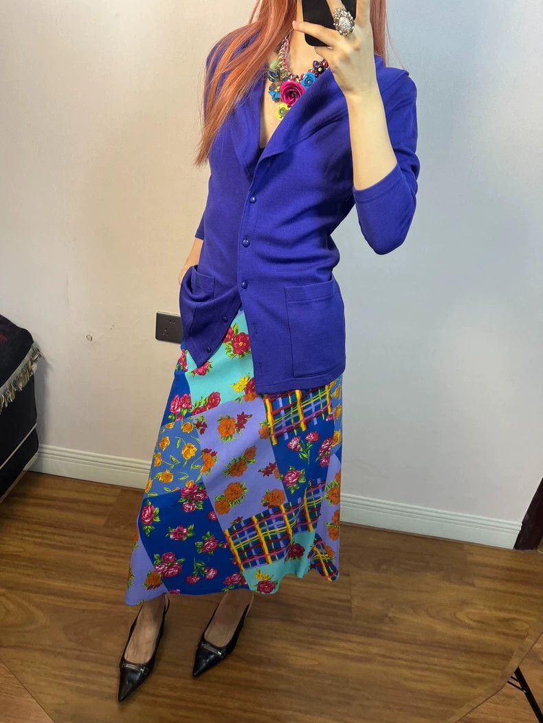 Kenzo KENZO Baijia fabric patchwork floral skirt Size 25" / US 0 / IT 36 - 9 Thumbnail