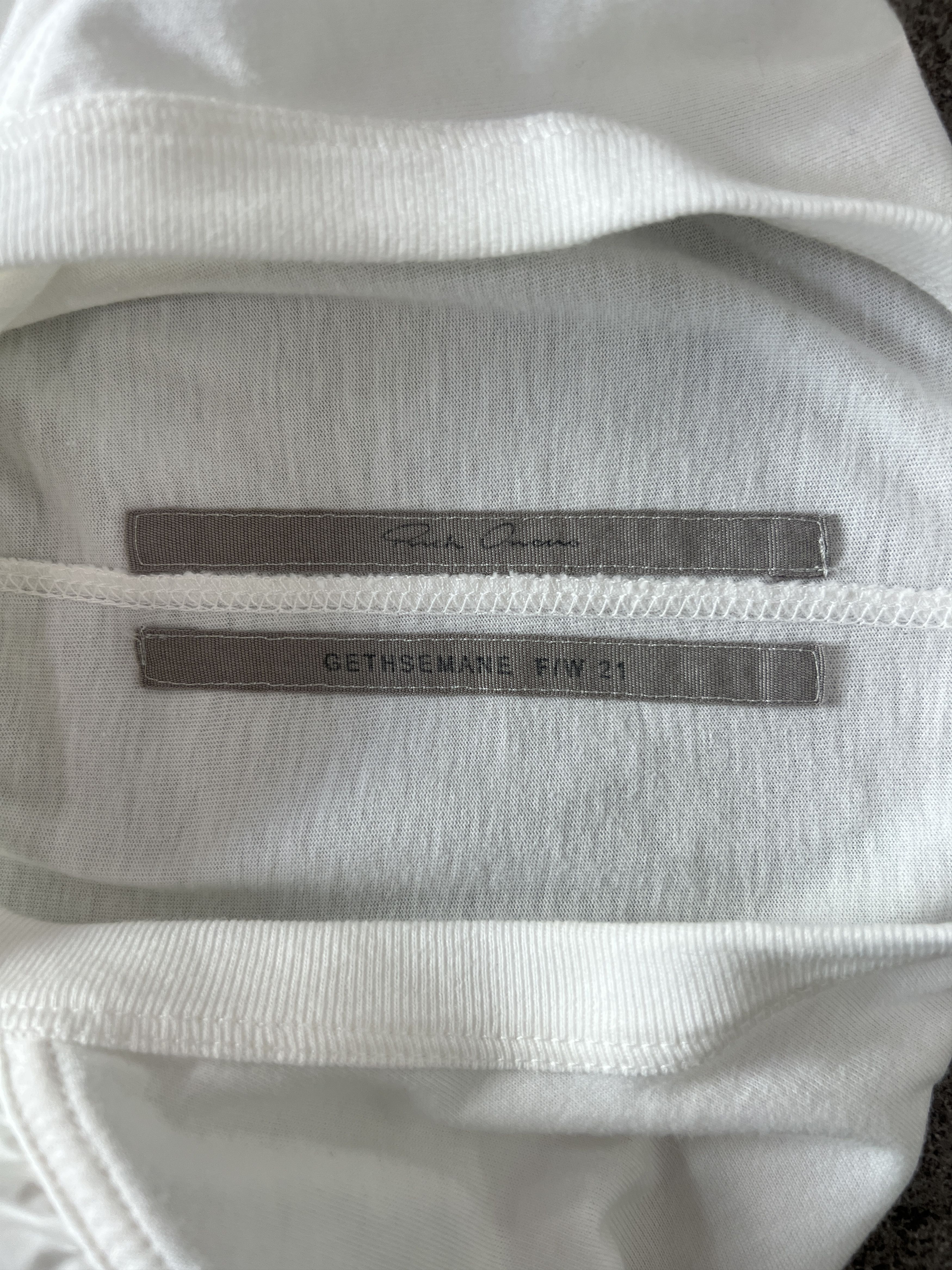 Rick Owens Rick Owens Zip Pocket Tee Milk White Medium Size US M / EU 48-50 / 2 - 6 Thumbnail