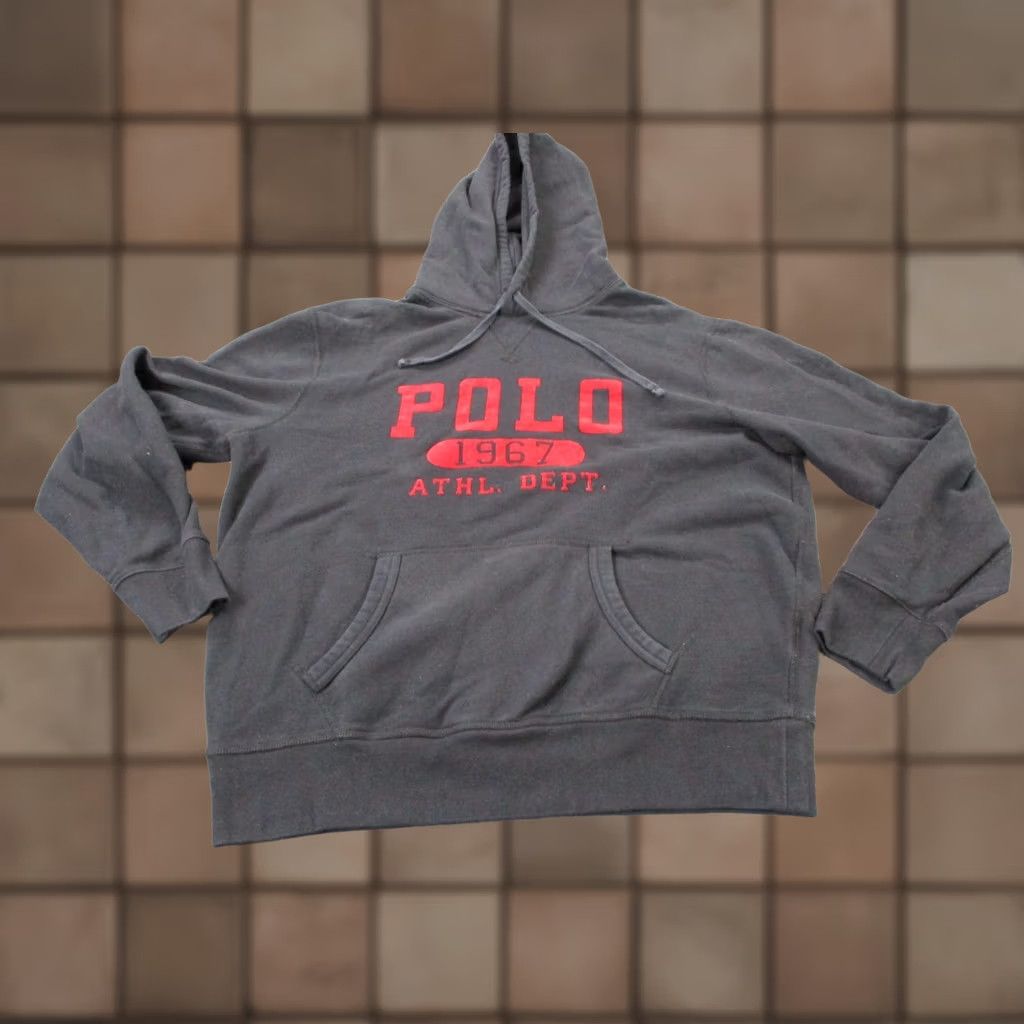 Polo Ralph Lauren Polo Ralph Lauren Hoodie Sweatshirt Mens L Black Logo Pullover Carded Knit Crew Neck Casual Size US L / EU 52-54 / 3 - 1 Thumbnail