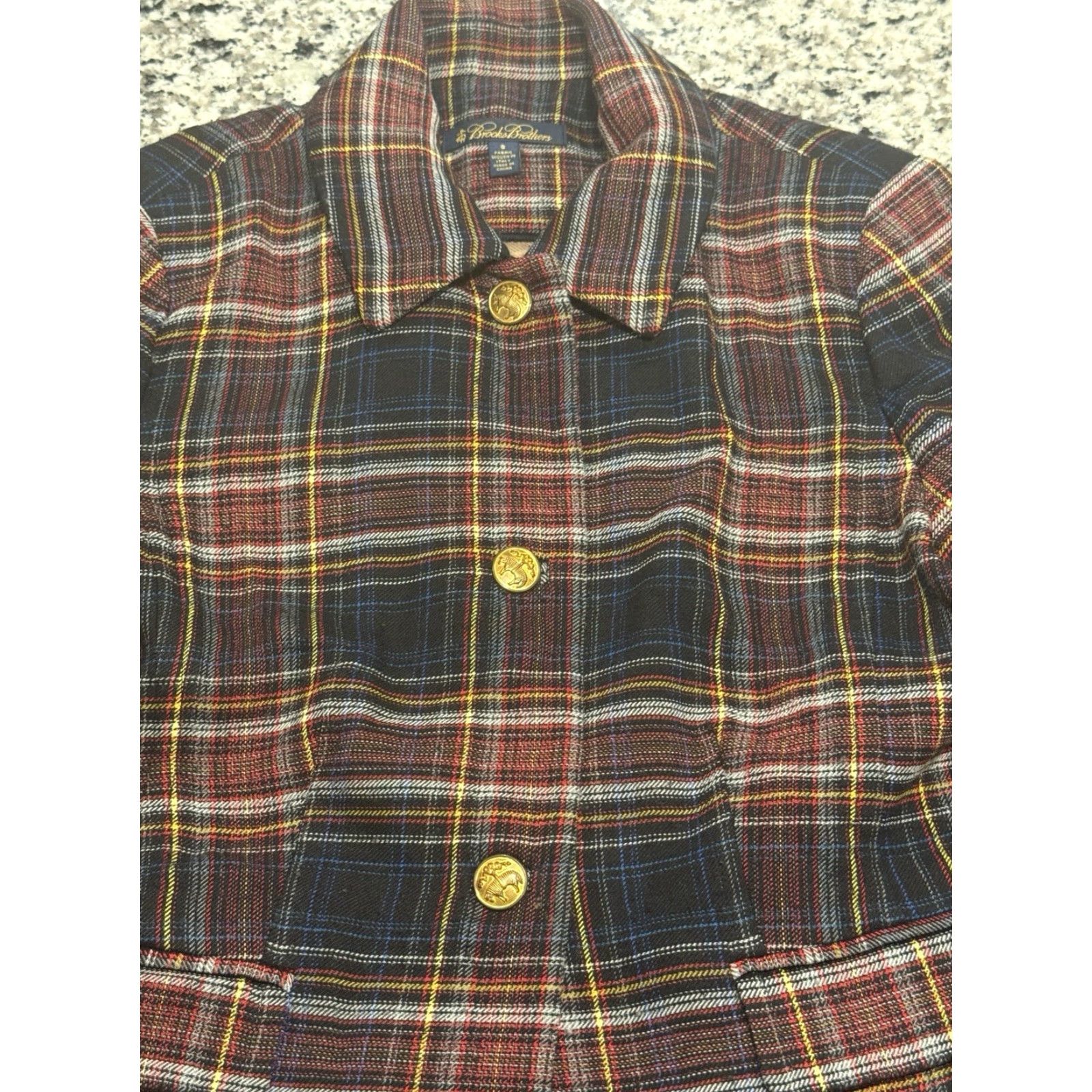 Brooks Brothers VINTAGE Brooks Brothers Blazer Jacket Plaid Wool Blend Size 8 Classic Size M / US 6-8 / IT 42-44 - 2 Thumbnail