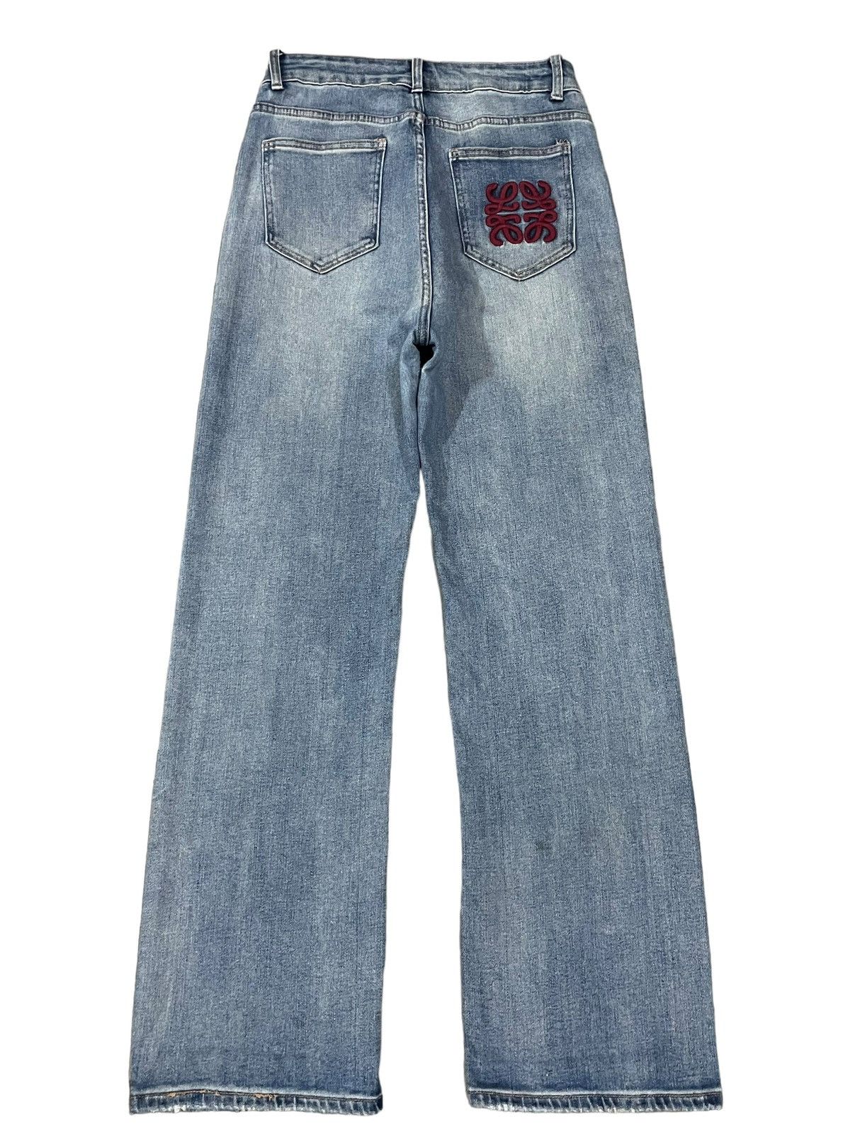 Japanese Brand Vintage Japanese Brand Embroidery Logo Baggy Style Jeans Size US 30 / EU 46 - 8 Thumbnail
