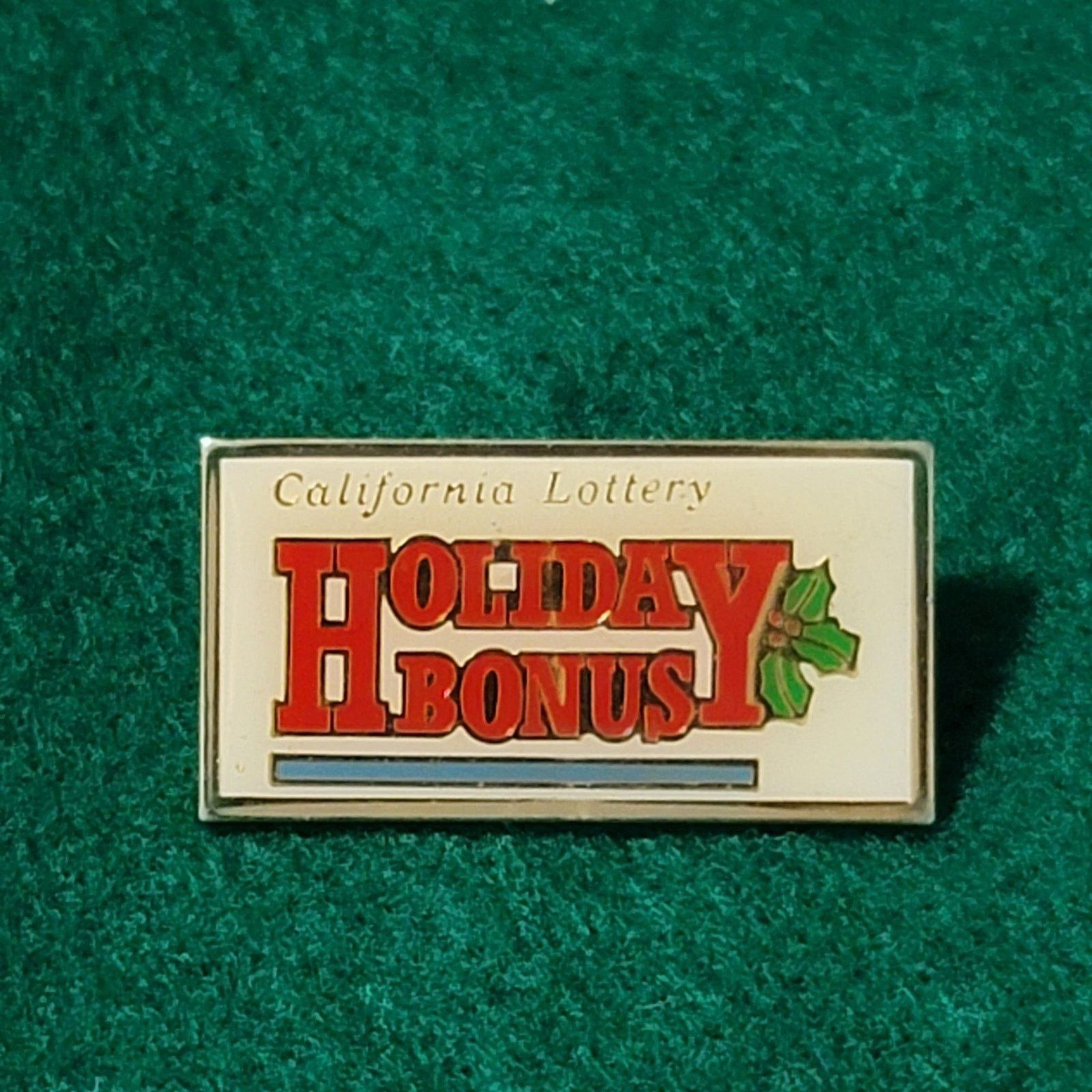 The Unbranded Brand Vtg California Lottery Holiday Bonus Lapel Pin Size ONE SIZE - 1 Thumbnail