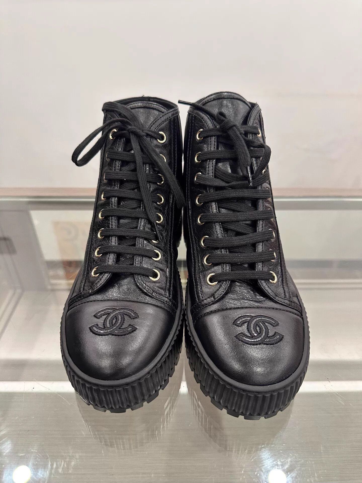 Chanel Chanel Women's Panda Ankle Boot 38 Size US 7.5 / IT 37.5 - 3 Thumbnail