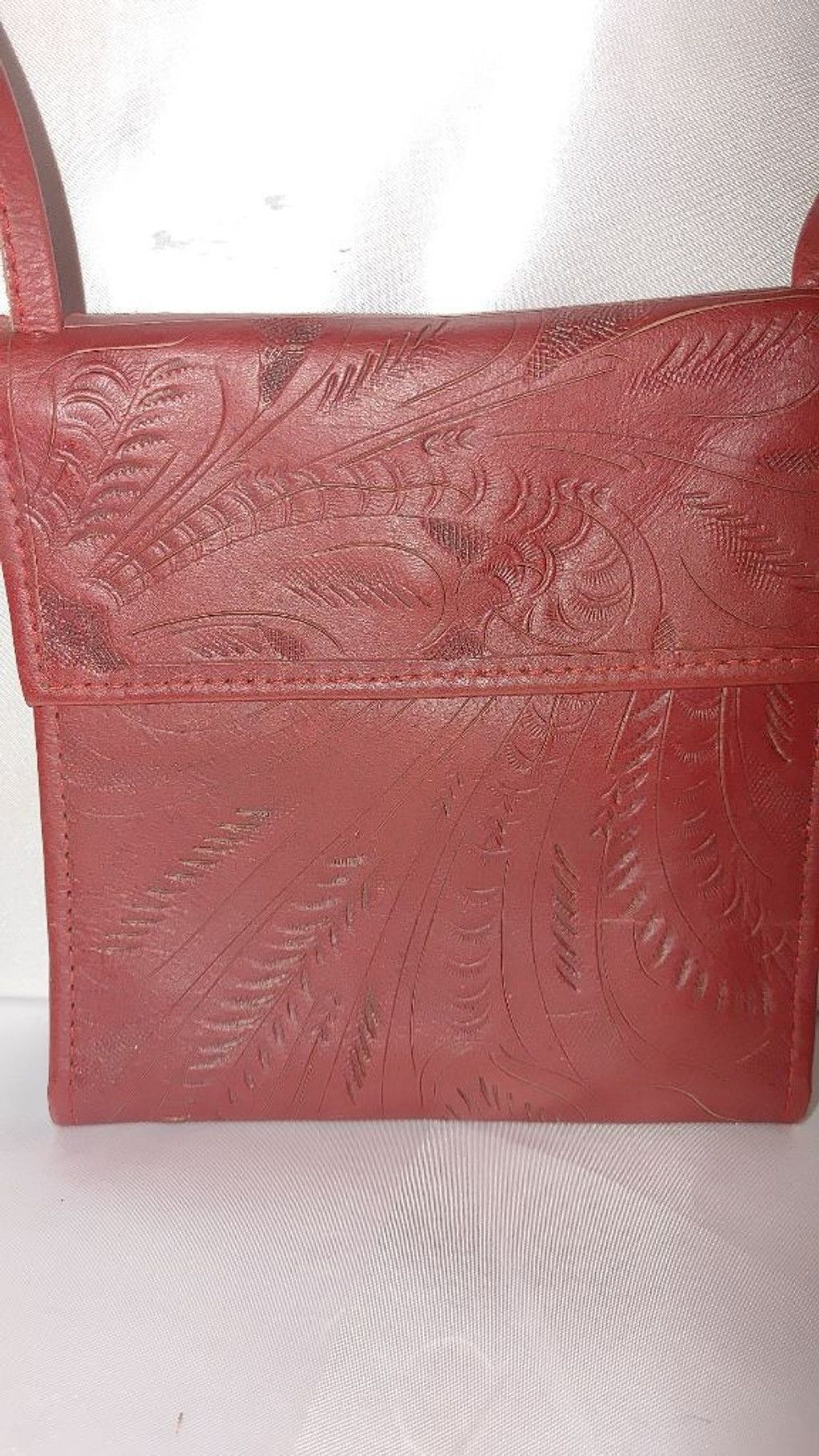 The Unbranded Brand J.L. Saldivar Embossed Leather Crossbody/Wallet Size ONE SIZE - 4 Thumbnail