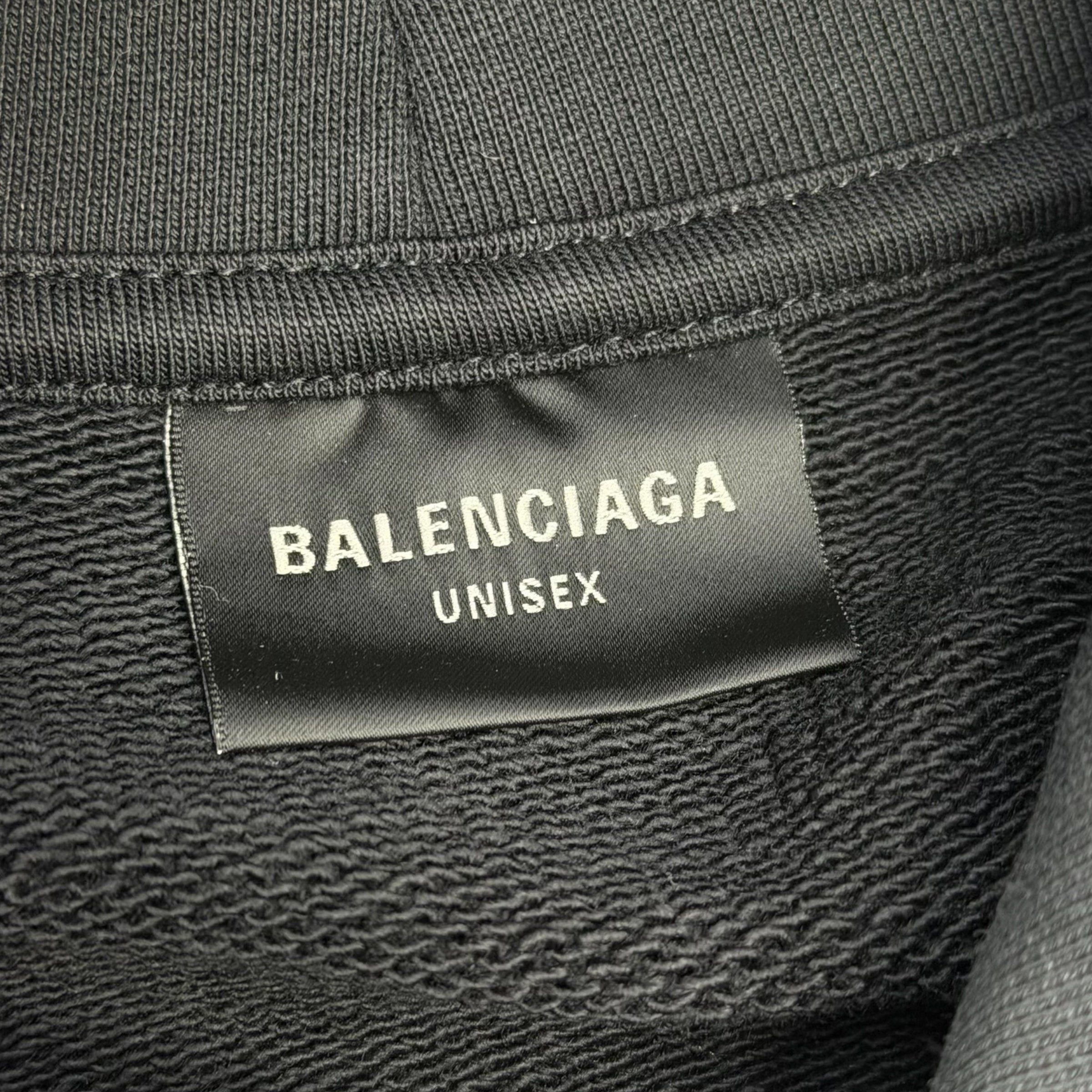 Balenciaga Balenciaga Paris Strass Cropped Hoodie 1 (L) Size US L / EU 52-54 / 3 - 5 Thumbnail