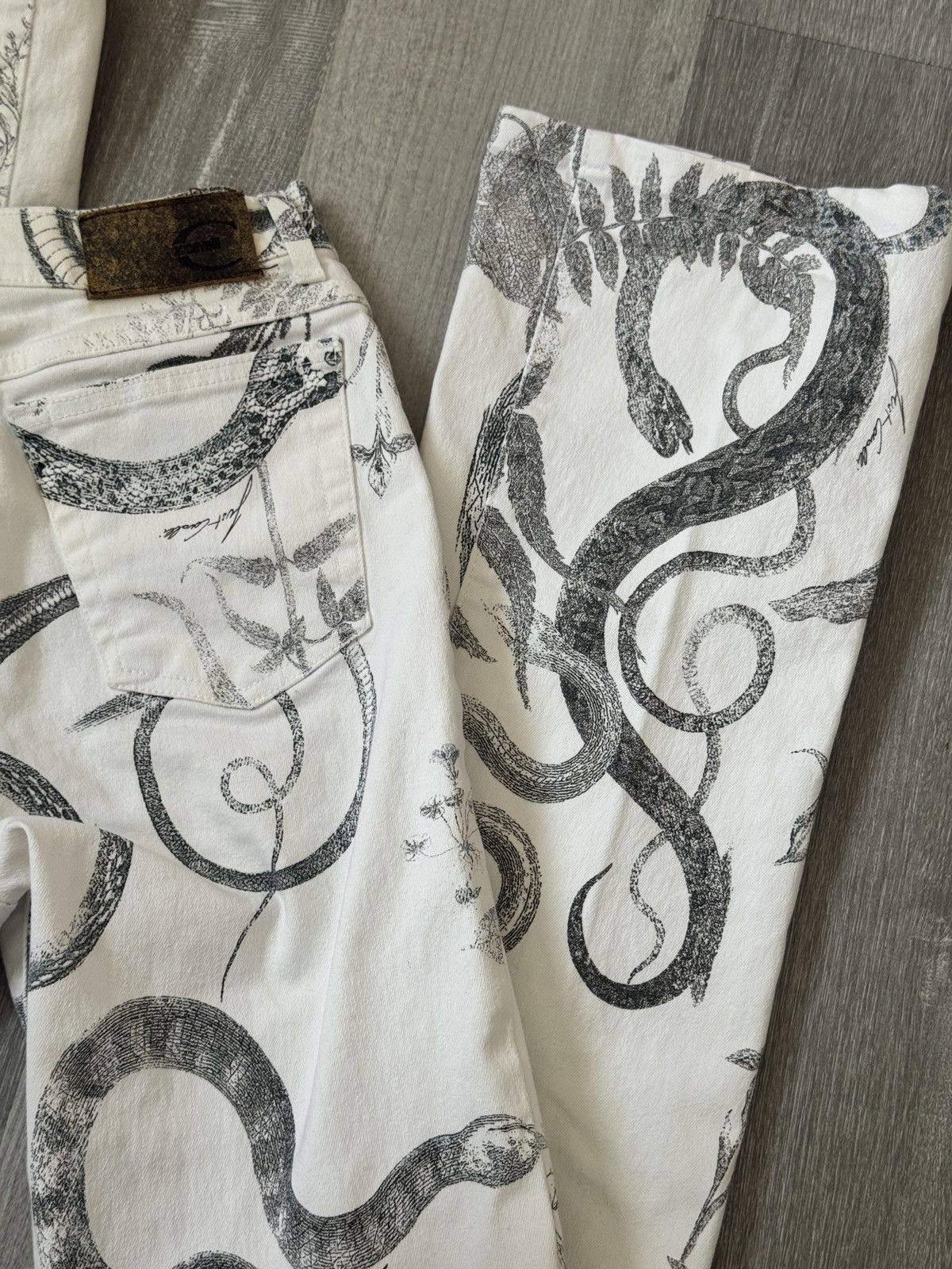 Roberto Cavalli Rare vintage Just Cavalli snake jeans Size 27" / US 4 / IT 40 - 5 Thumbnail
