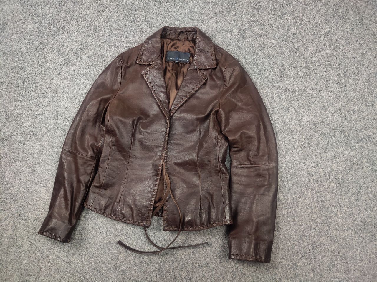 Chevignon Chevignon Vintage 90's Leather western cowboy Style Jacket Size M / US 6-8 / IT 42-44 - 4 Thumbnail