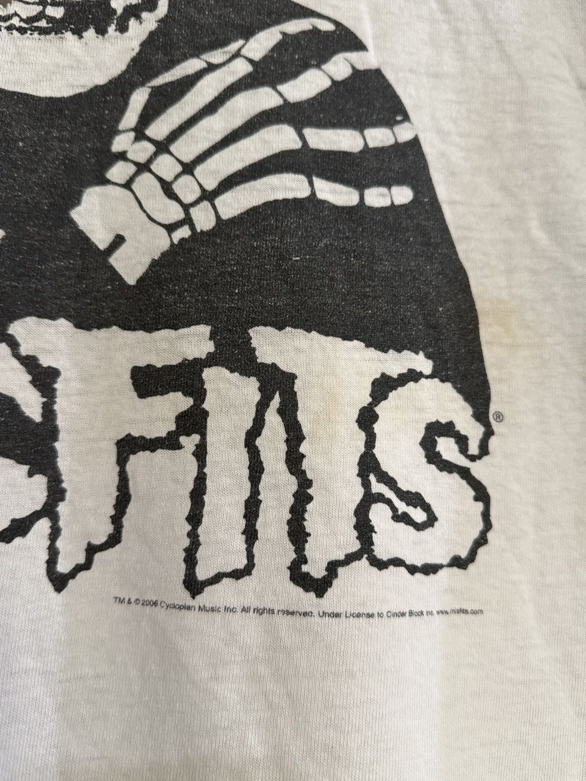 Band Tees Thrashed Vintage Misfits Horror punk 3Q Faded Tee Size US L / EU 52-54 / 3 - 5 Thumbnail