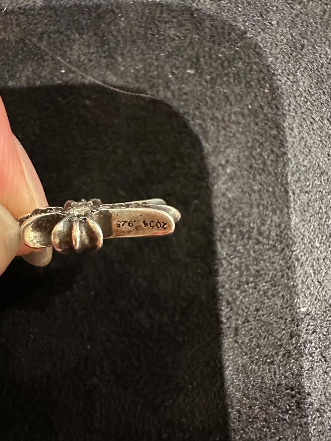 Chrome Hearts Chrome Hearts Silver Diamonds Babyfat Cross Charm Pendant Size ONE SIZE - 9 Thumbnail