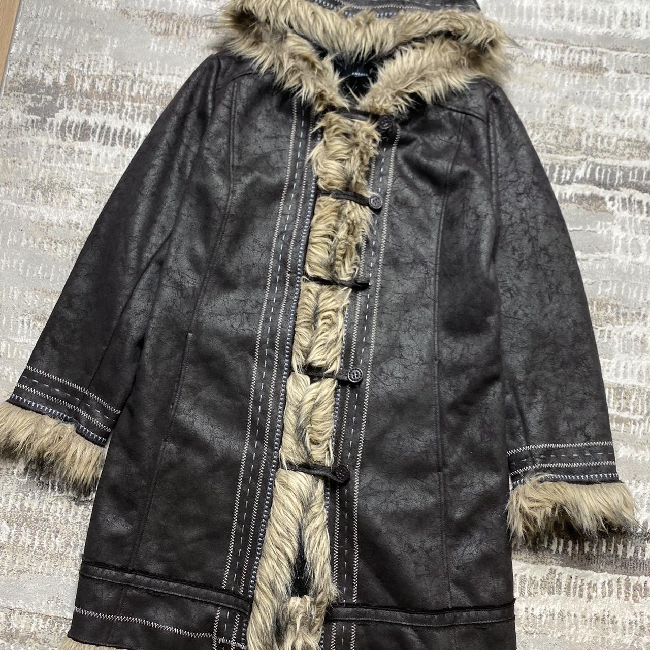 Japanese Brand Rare 80s Afghan Faux Fur Coat Brown M Size M / US 6-8 / IT 42-44 - 2 Thumbnail