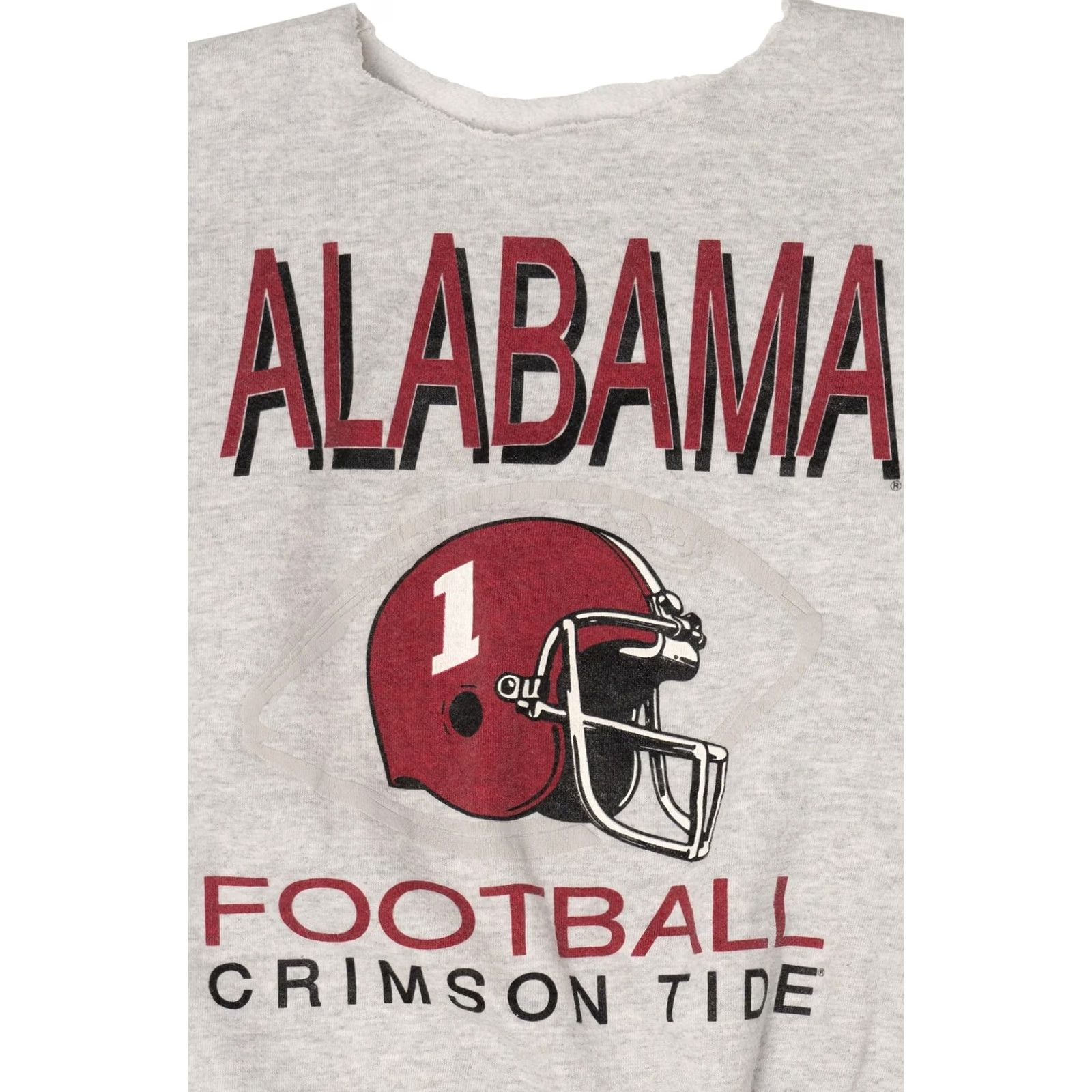 Vintage VINTAGE Alabama Football Crimson Tide Sweatshirt 1990s X-Large Grey Mens Size US XL / EU 56 / 4 - 2 Thumbnail
