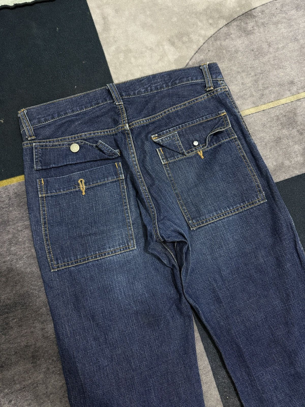 Hysteric Glamour CABANE DE ZUCCA BY ISSEY MIYAKE DENIM PANTS Size US 32 / EU 48 - 4 Thumbnail