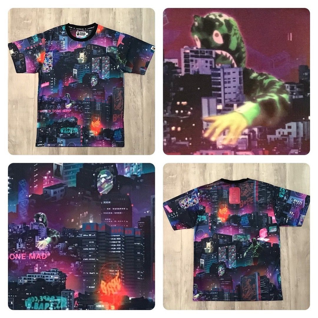 Bape BAPE NEON TOKYO T-shirt a bathing ape shark teriyaki alien Size US M / EU 48-50 / 2 - 1 Thumbnail