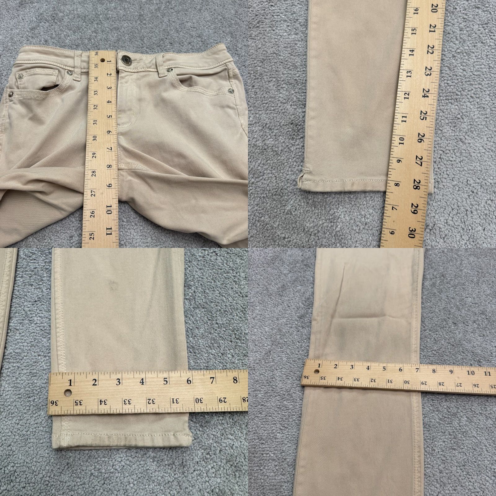 DL1961 DL1961 Angel Mid Rise Skinny Ankle Jeans Womens 27 Beige Denim 5-Pocket City Outdoor Preppy Size 27" / US 4 / IT 40 - 10 Thumbnail