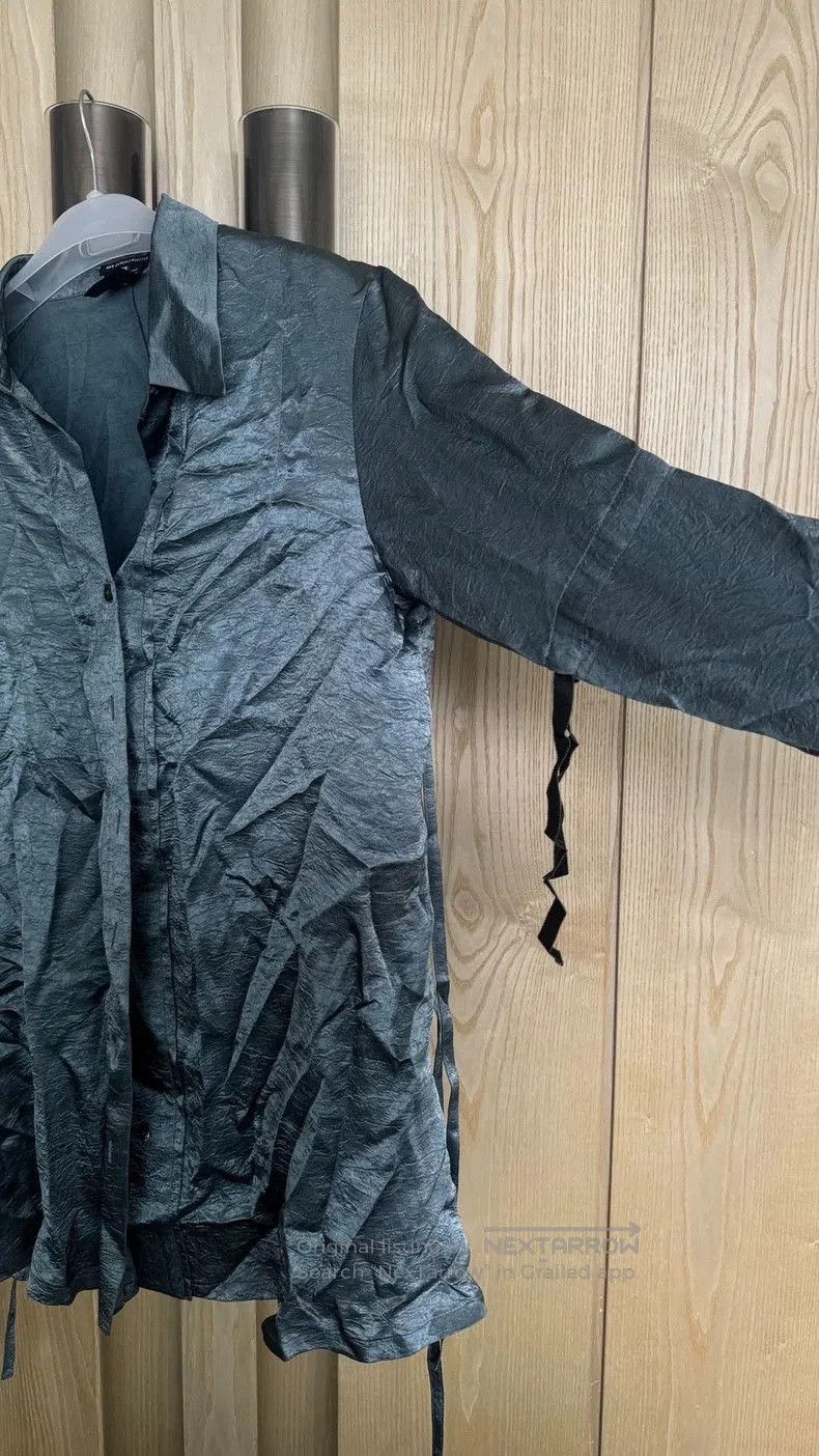Ann Demeulemeester Ann Demeulemeester Gray Blue Shirt. Size US M / EU 48-50 / 2 - 6 Thumbnail