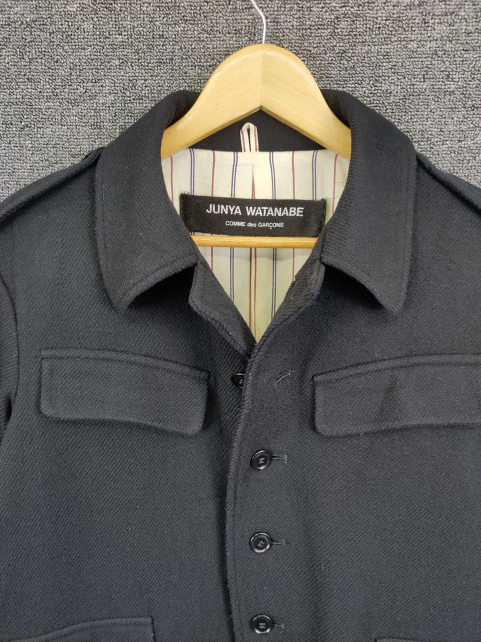 Junya Watanabe Vintage Junya Watanabe Comme Des Garcons Wool Coat Jacket Size US M / EU 48-50 / 2 - 9 Thumbnail