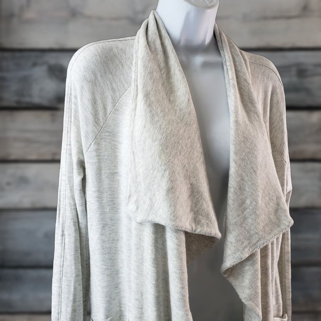 Athleta Athleta Womens Cardigan Shirt XS Gray Open Front Draped Studio Wrap Modal Blend Size XS / US 0-2 / IT 36-38 - 1 Thumbnail