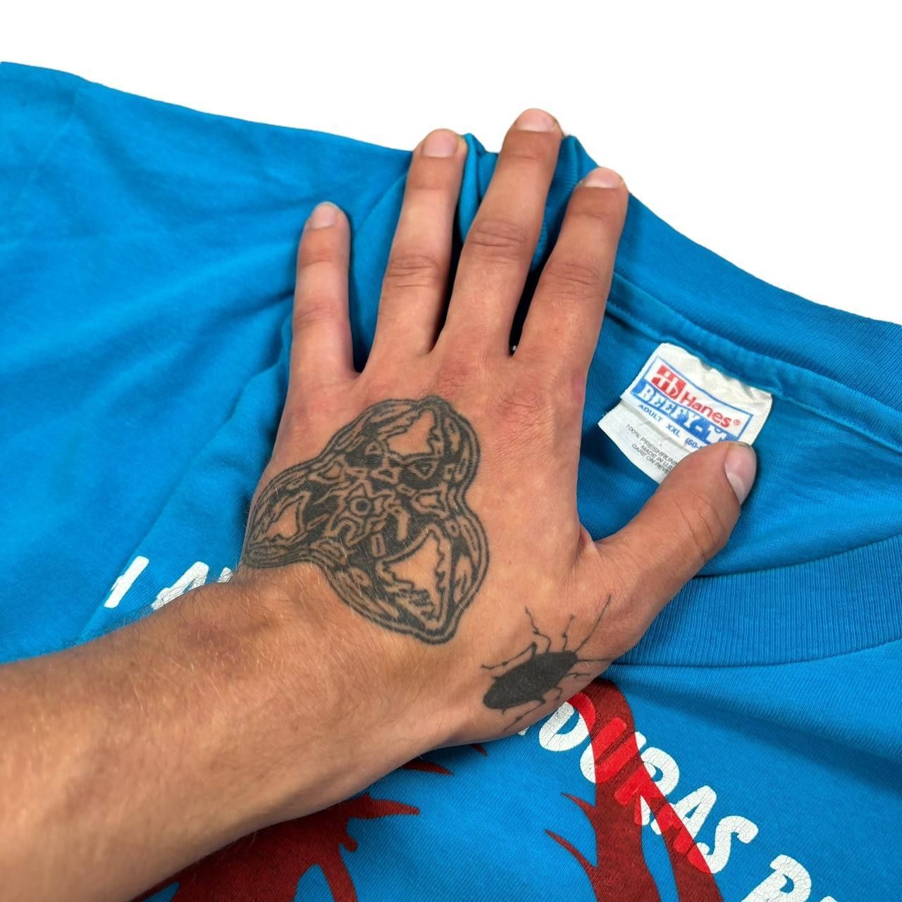 Hanes Hanes Beefy T-Shirt with Roach’s Revived Custom Print Size US XXL / EU 58 / 5 - 4 Thumbnail
