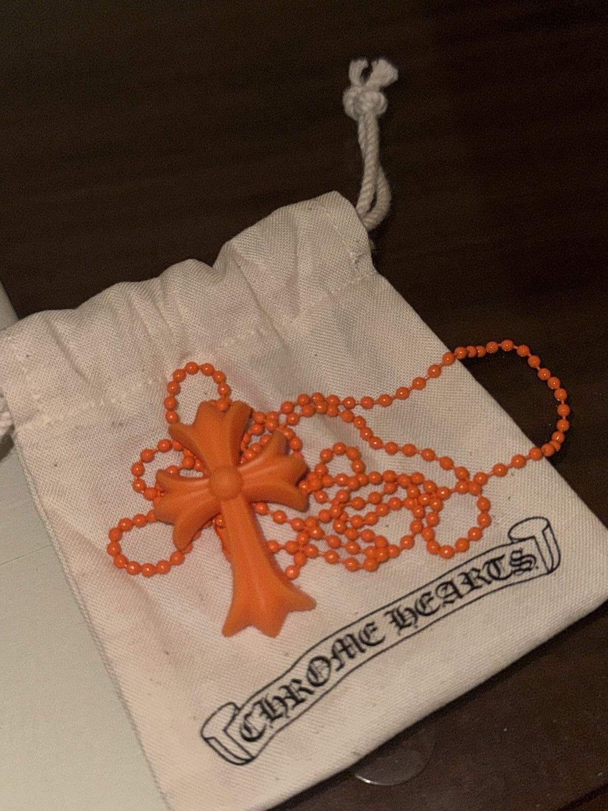 Chrome Hearts Selling Chrome Hearts Silichrome Necklase – Orange Size ONE SIZE - 3 Thumbnail