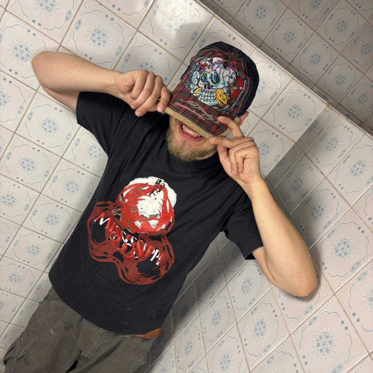 Fruit Of The Loom Vintage T-Shirt USA Made Roach’s Revived Custom Reworked Tee Size US XL / EU 56 / 4 - 2 Thumbnail