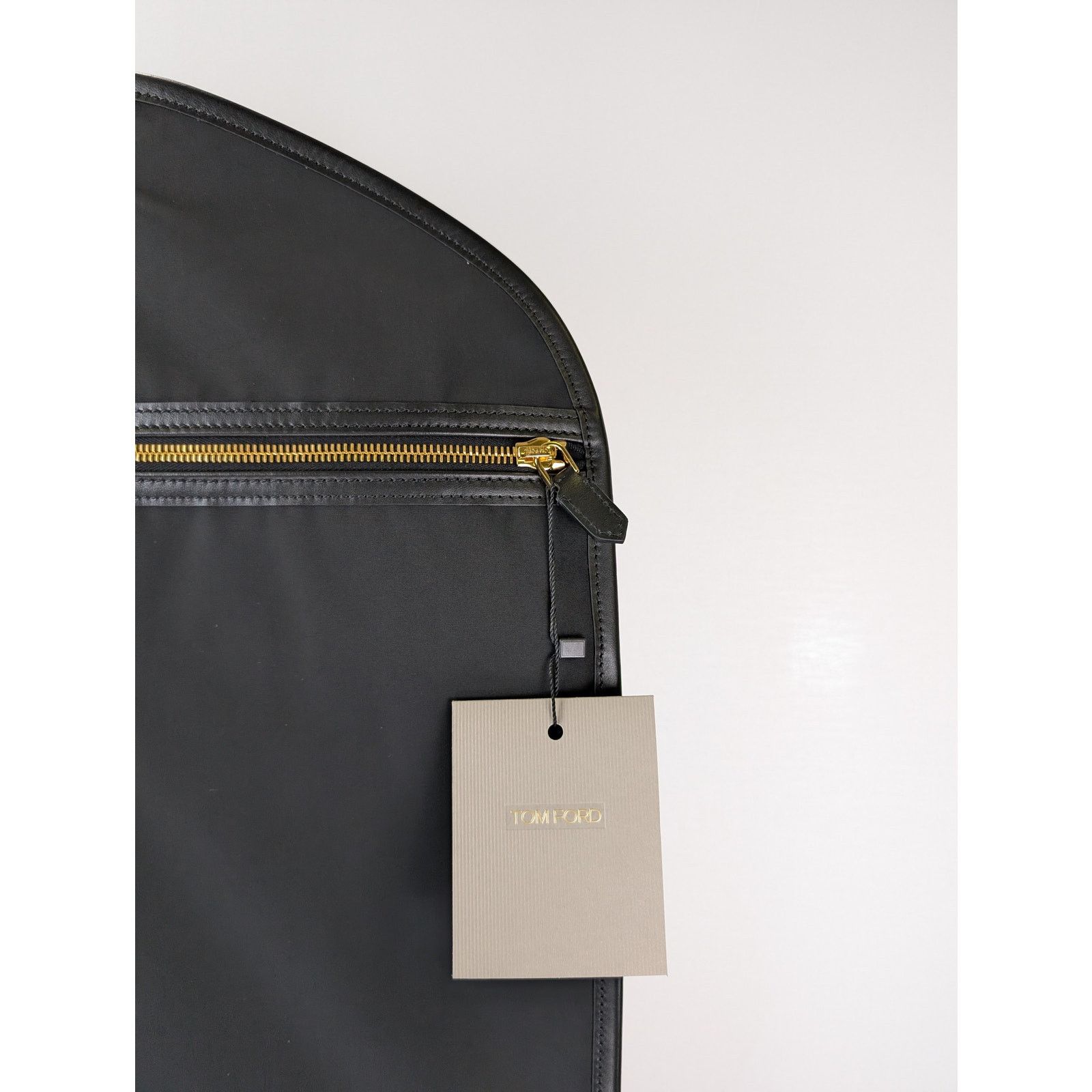 Tom Ford o1rshd1 Q:4/ Size: OS / Leather-Trimmed Garment Bag in Black Size ONE SIZE - 4 Thumbnail