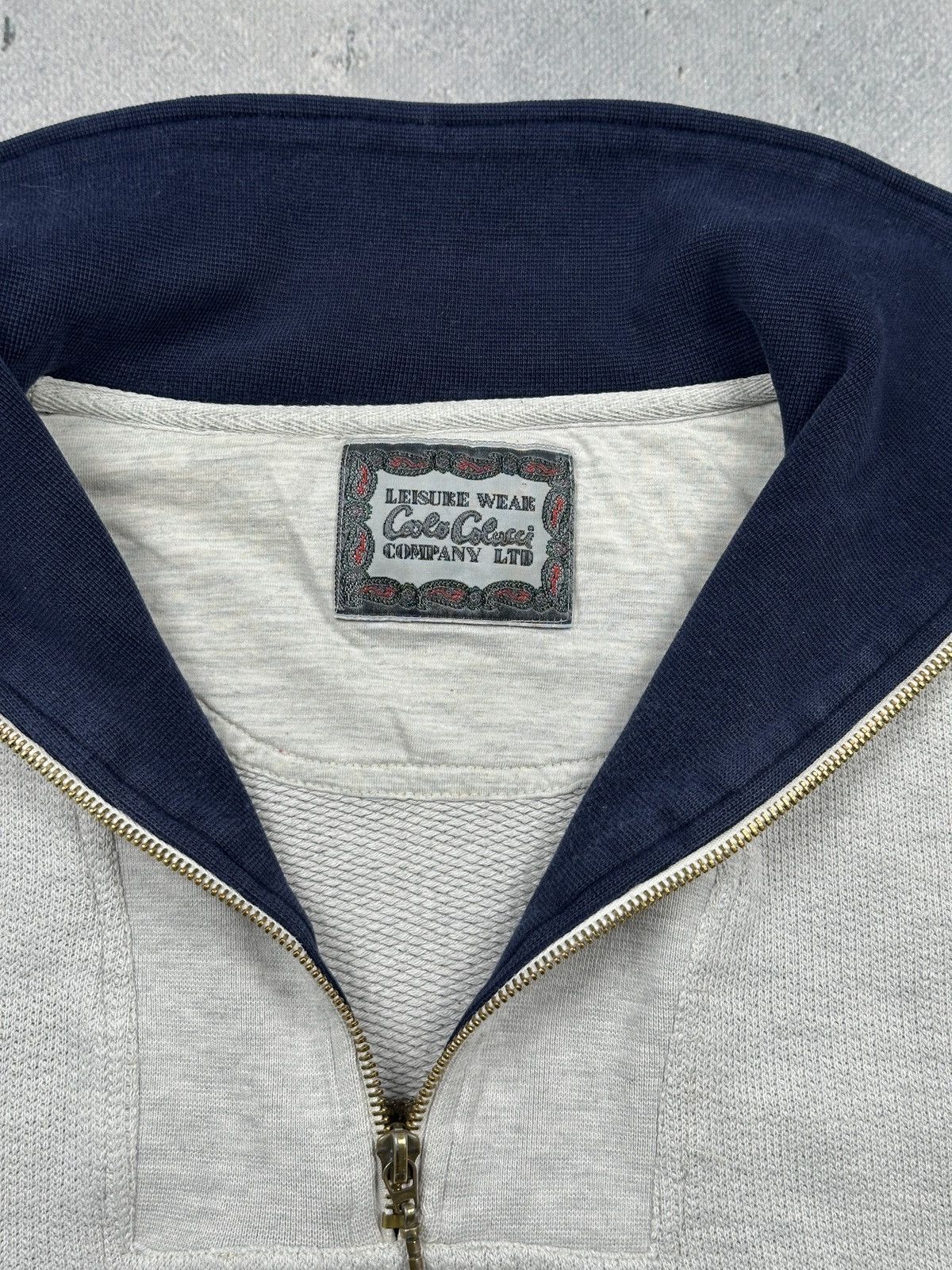 Carlo Colucci Vintage Carlo Colucci Half Zip Sweatshirt 00s 90s Rare Retro Size US XL / EU 56 / 4 - 7 Thumbnail