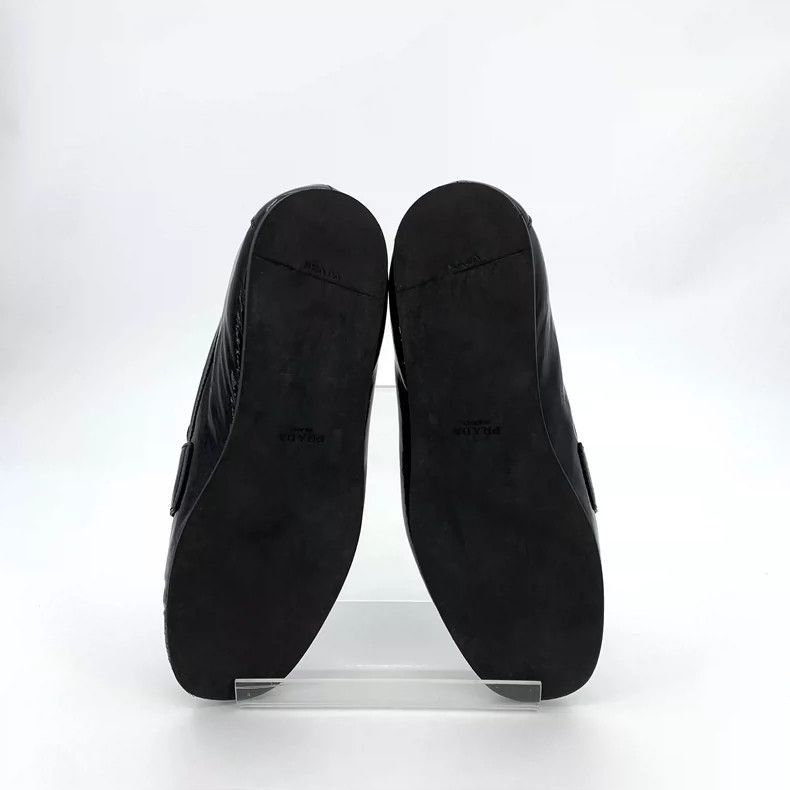 Prada Prada Black Patent Leather Loafers Size 37.5 -2505 Size US 6.5 / IT 36.5 - 5 Thumbnail