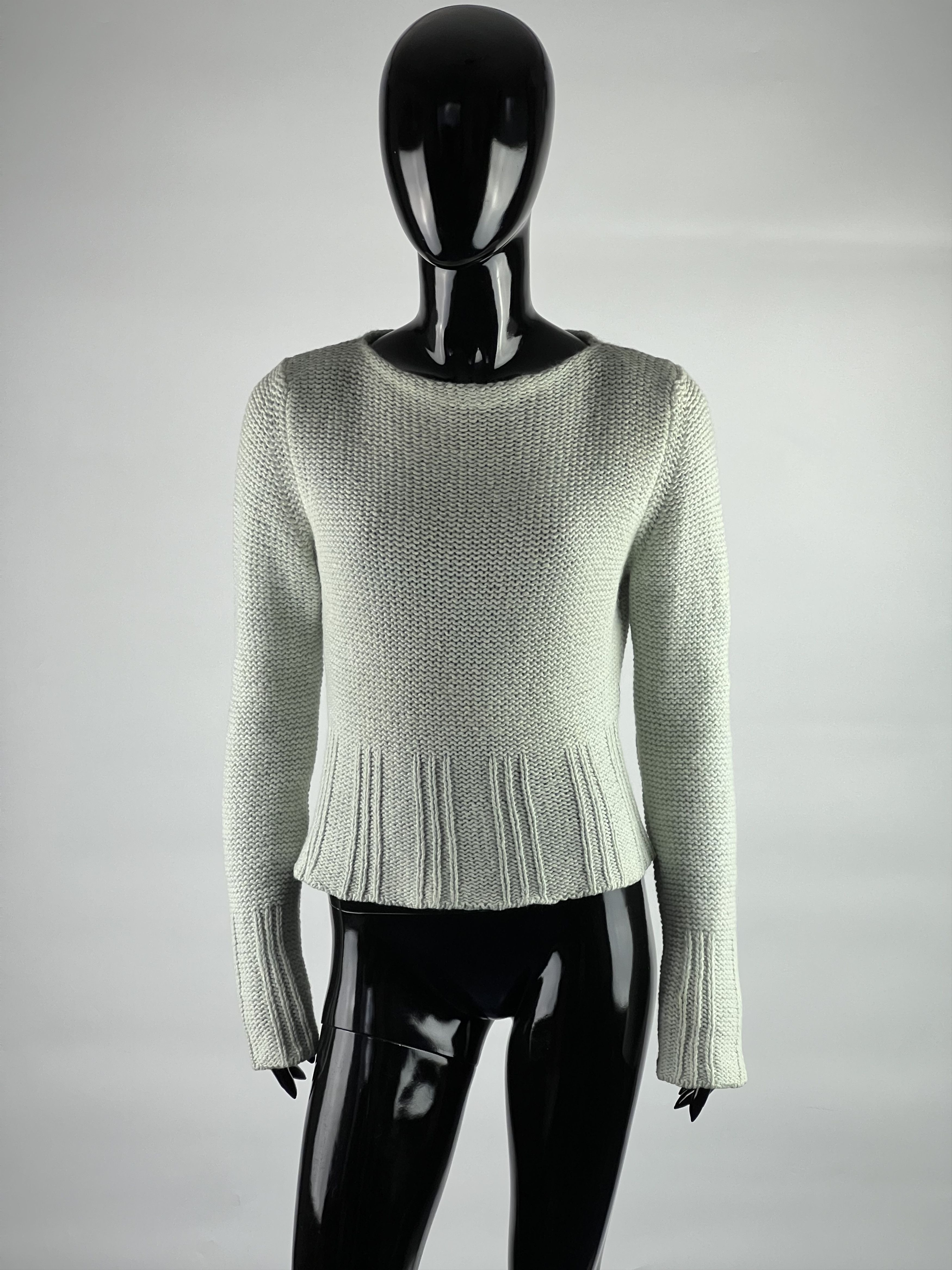 Les Copains × Vintage Les Copains Jeans Vtg Cropped Wool Angora Knit Sweater IT42 Size M / US 6-8 / IT 42-44 - 1 Thumbnail